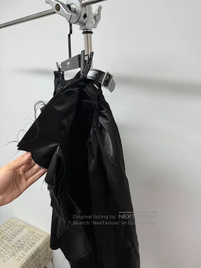 Comme des Garcons Comme Des Garcons size S Silky pleated distressed skirt Size 23" - 3 Thumbnail