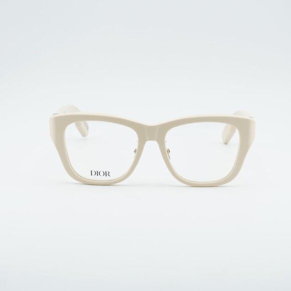 Dior Dior LADY 95.22O S1F 9500 Eyeglasses Ivory 52mm Square Frame Size ONE SIZE - 3 Thumbnail