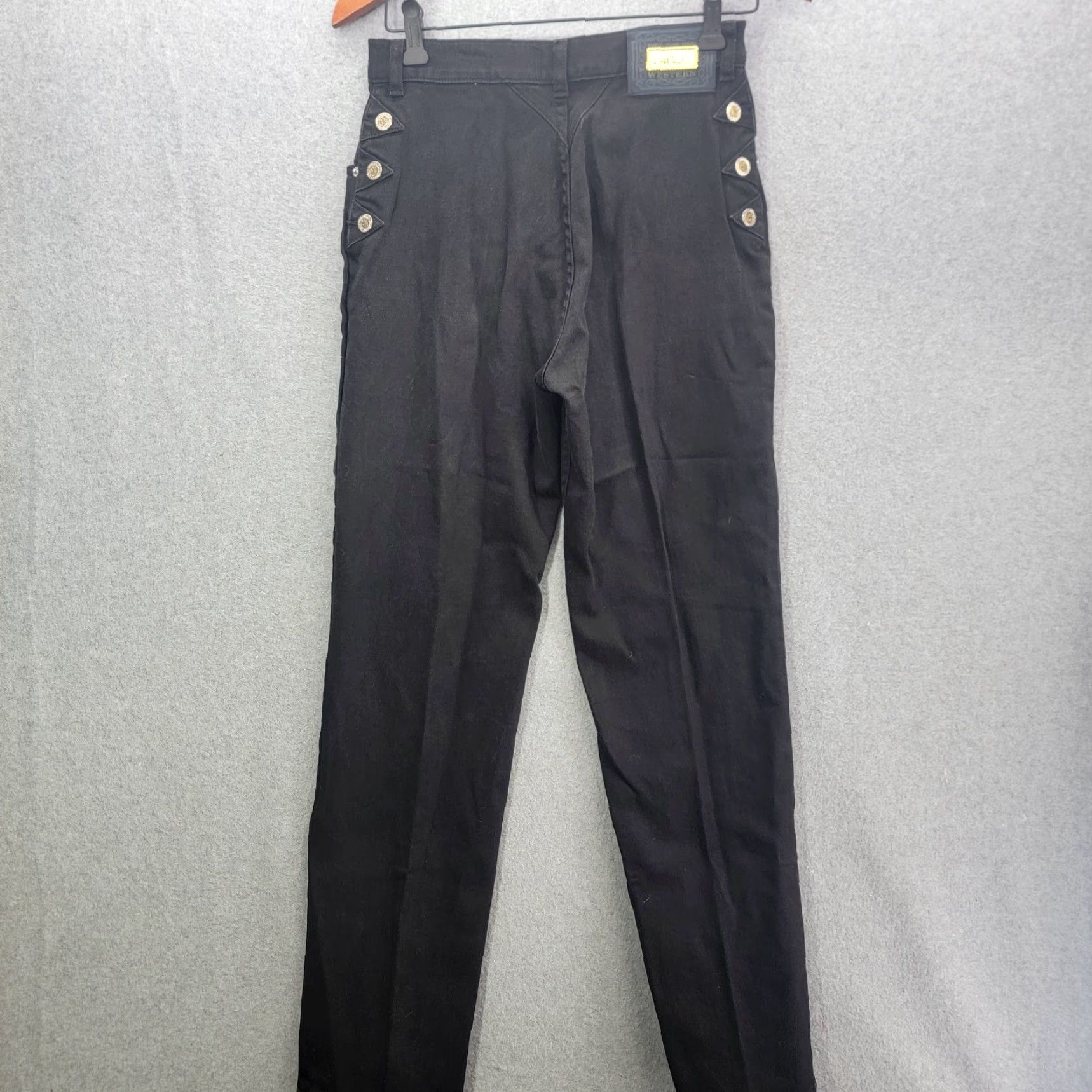 Vintage Vintage Lawman Jeans Western Bareback Black Women’s Slim Fit Size 7 Size 28" / US 6 / IT 42 - 6 Thumbnail
