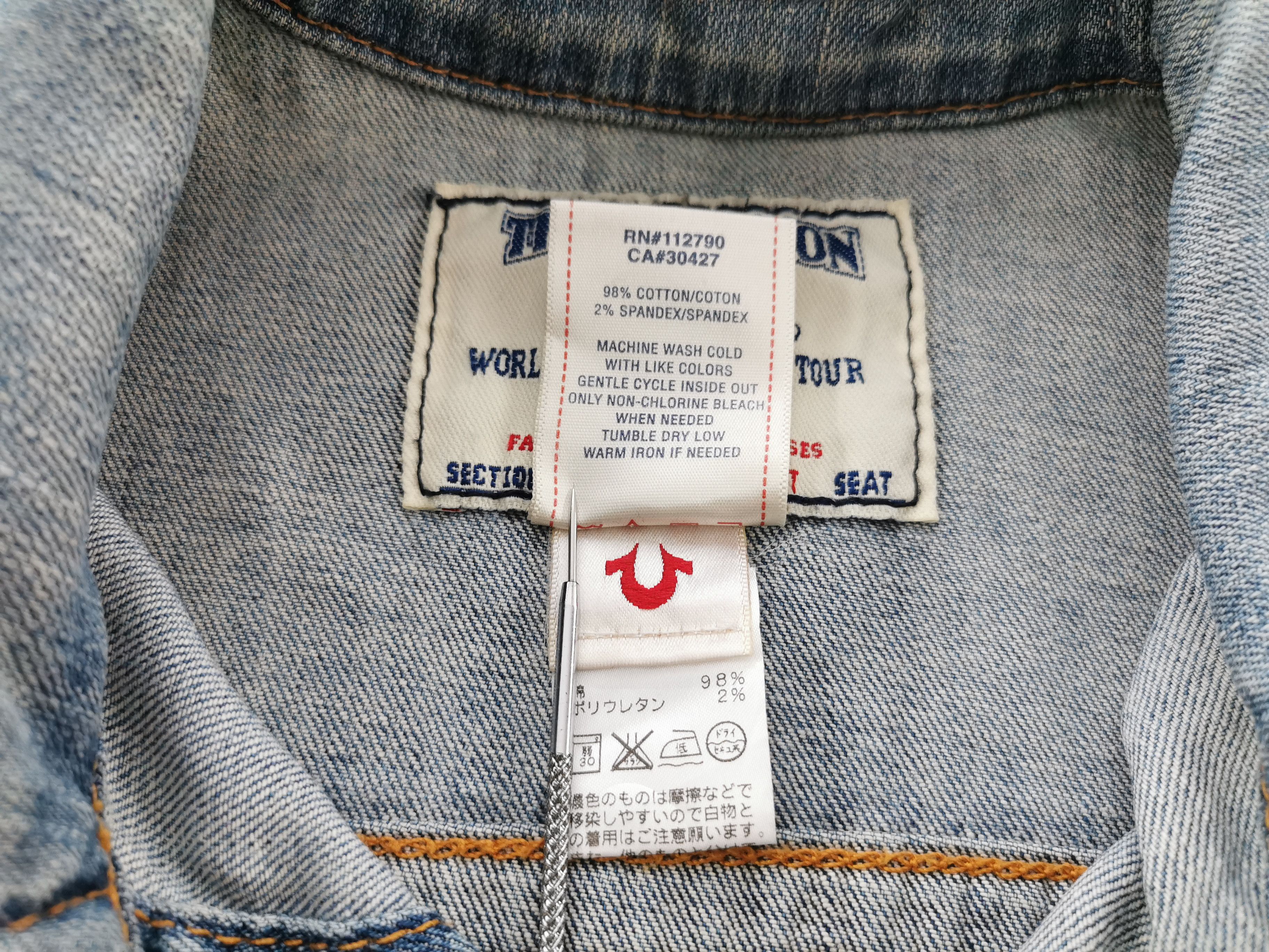 True Religion Vintage True Religion Denim Jeans Trucker Jacket Size M Size US M / EU 48-50 / 2 - 5 Thumbnail
