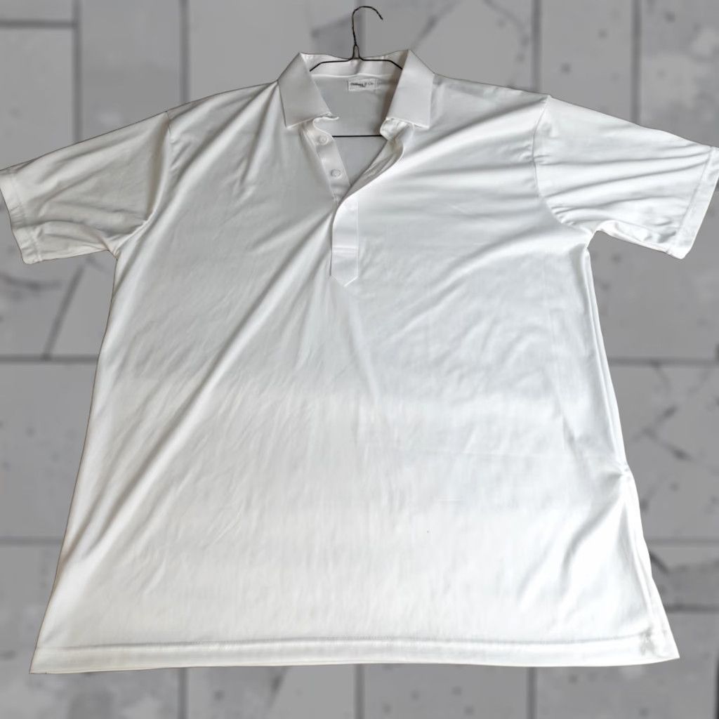 CO Collars & Co Polo Shirt XL White Solid Short Sleeve Collared Men's Polo Size US XL / EU 56 / 4 - 1 Thumbnail