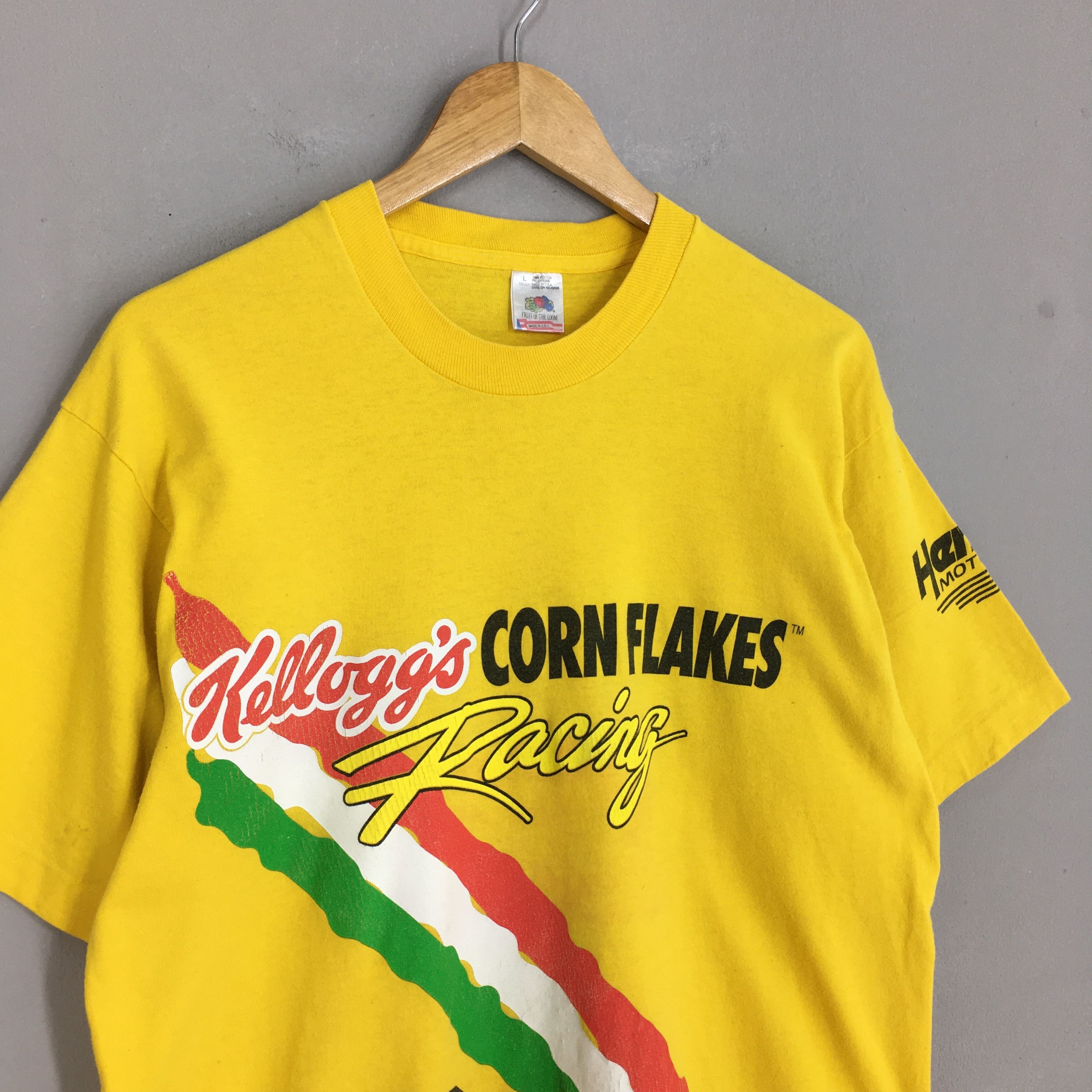 Fruit Of The Loom Vintage 90's Hendrick Kellogs Racing Nascar T shirt Large Size US L / EU 52-54 / 3 - 5 Thumbnail