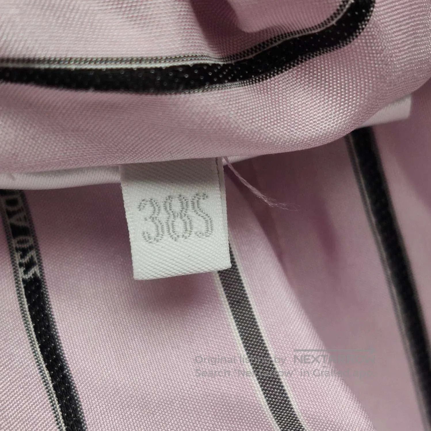 Prada Prada Striped Silk Collar Dress in Pink . Size S / US 4 / IT 40 - 5 Thumbnail
