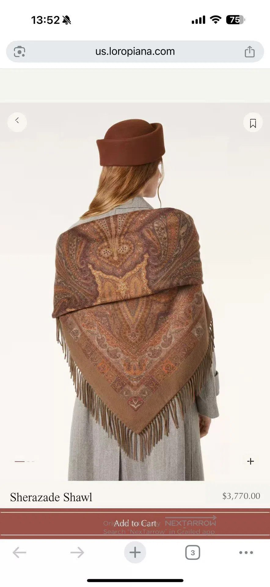 Loro Piana Loro Piana Paisley Cashmere Shawl. Size ONE SIZE - 8 Thumbnail