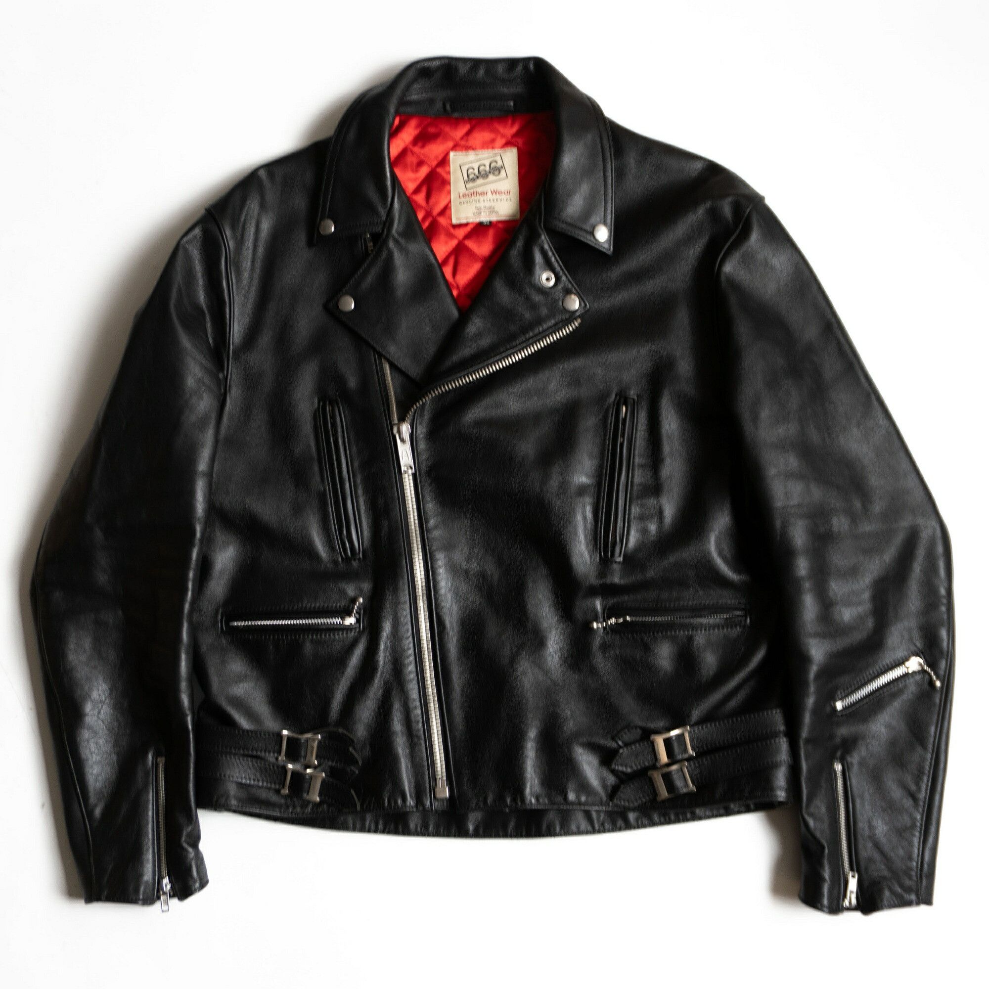 Vintage 666 triple six 46 UK Steerhide Double Riders Jacket Size 46 Size US S / EU 44-46 / 1 - 1 Thumbnail