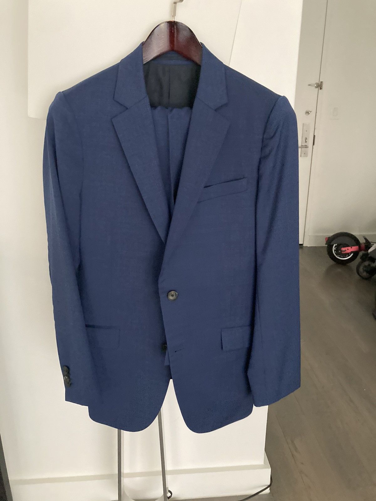 image of Theory Full Suit (Jacket And Pants) In Deep Blue, Men's (Size 40R)
