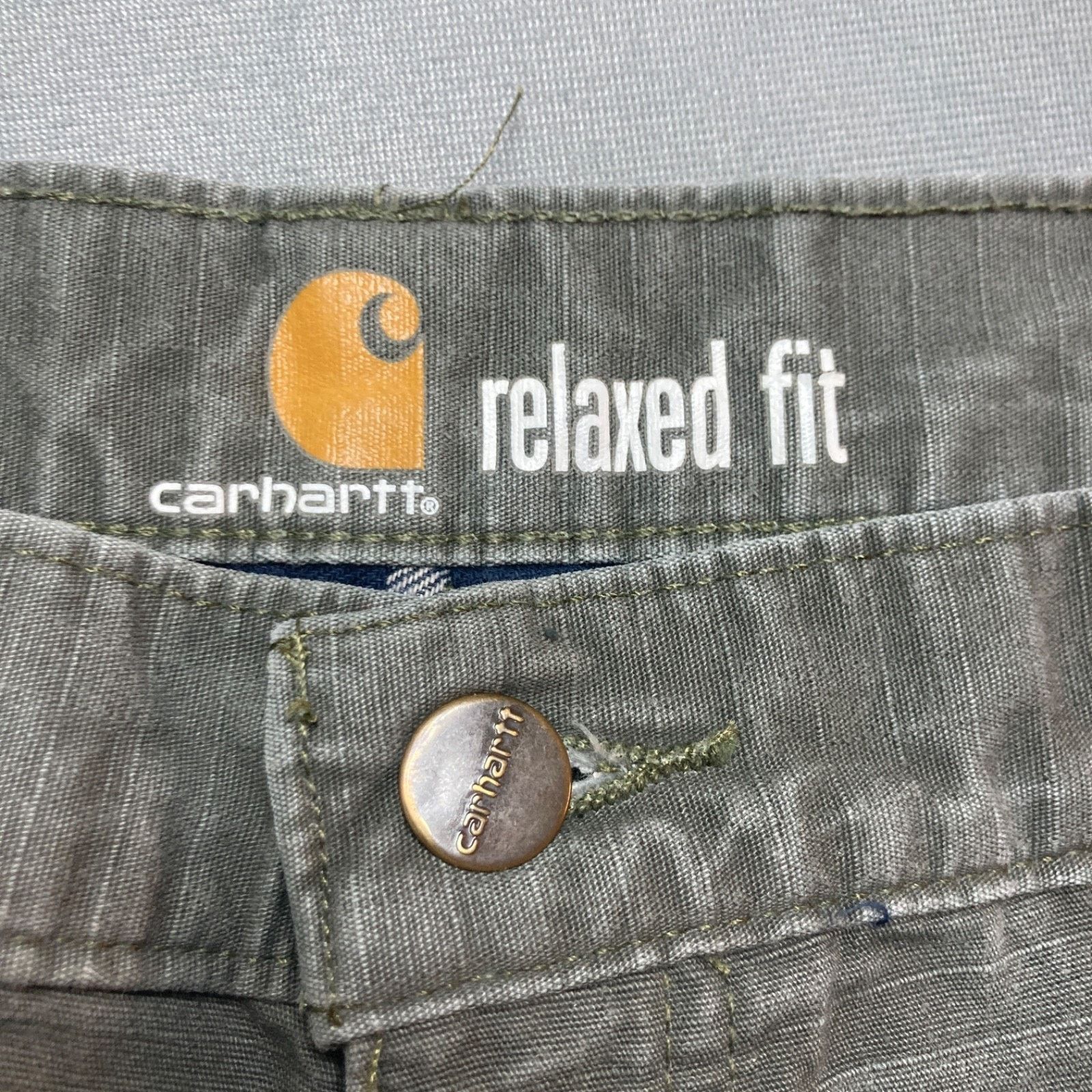 Carhartt Carhartt Cargo Pants 36x34 Green Ripstop Plaid Flannel Lined Size US 36 / EU 52 - 4 Thumbnail