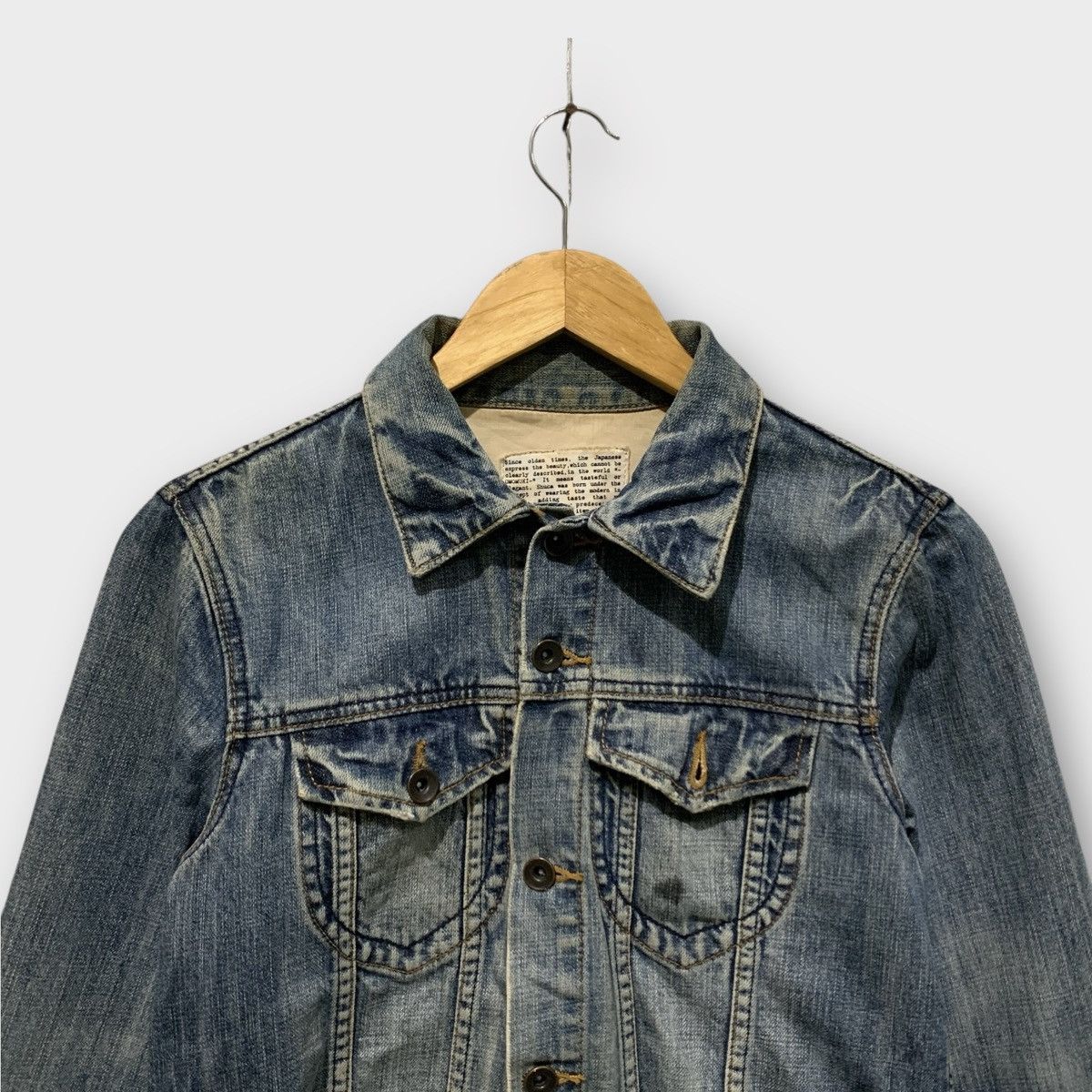 Global Work VINTAGE SHUCA JAPAN DENIM JACKET Size S / US 4 / IT 40 - 5 Thumbnail