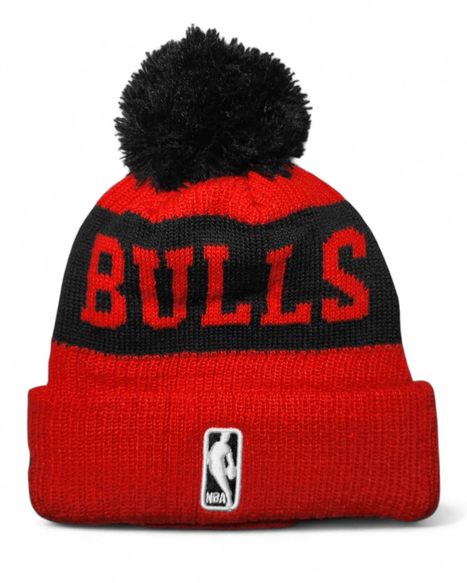 NBA NWT Chicago Bulls Waffle Knit Sports Beanie Fleece Lined Size ONE SIZE - 2 Thumbnail