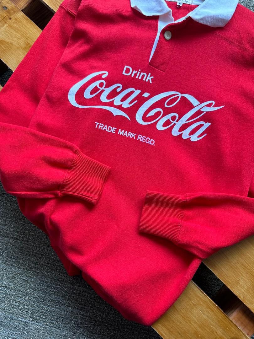 Coca Cola × Japanese Brand × Vintage VINTAGE JAPANESE COCA COLA RUGBY SHIRT Size US S / EU 44-46 / 1 - 3 Thumbnail
