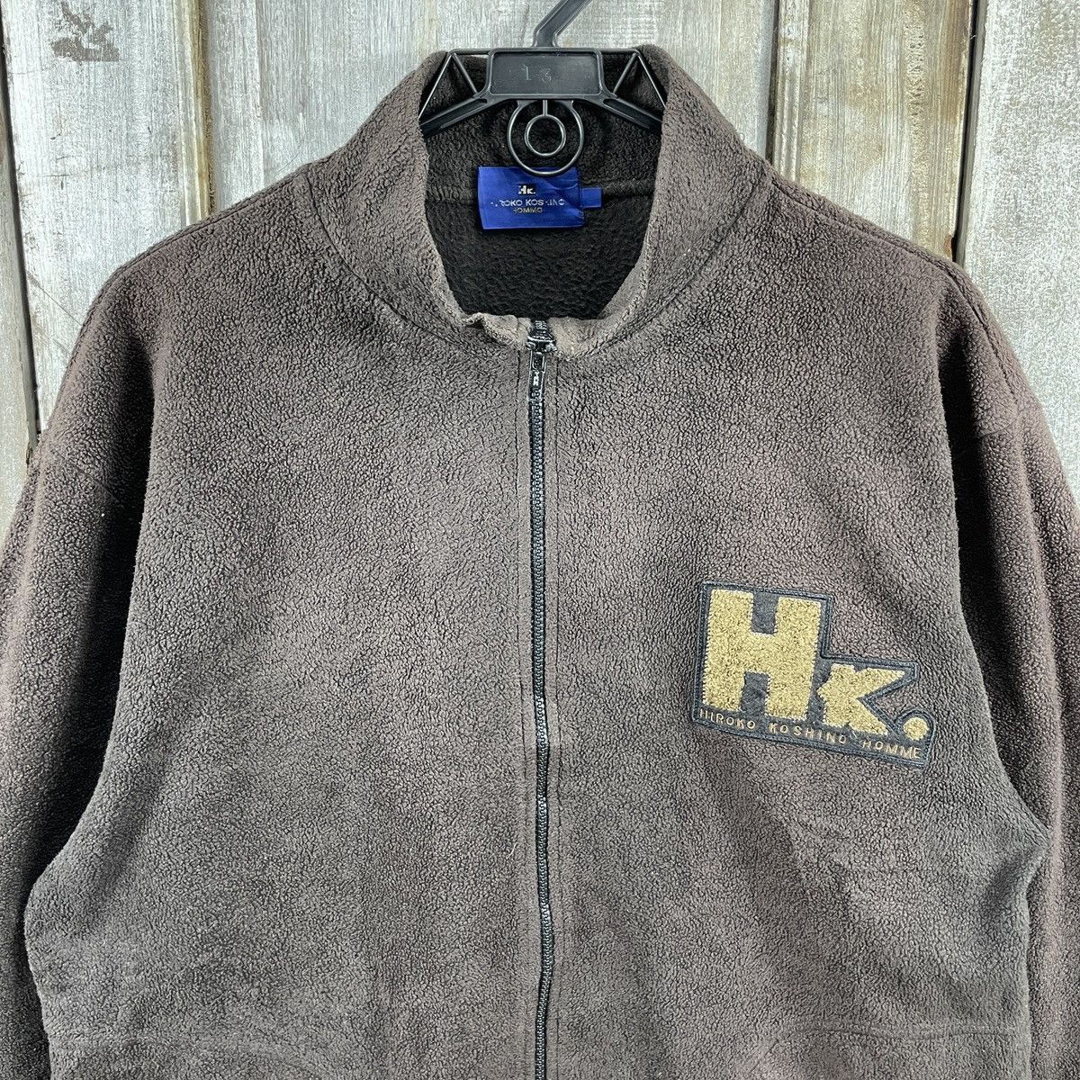 Hiroko Koshino Homme × Japanese Brand × Vintage Vintage Hiroko Koshino Homme Box Logo Fleece Jacket Size US L / EU 52-54 / 3 - 3 Thumbnail