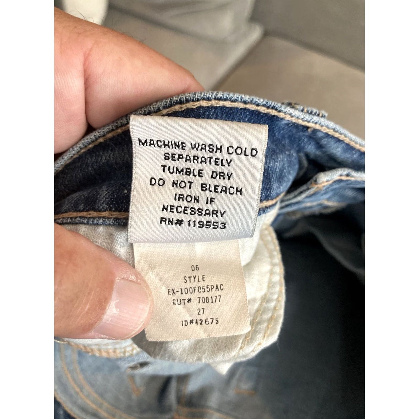 Denime DPD Deluxe Premium Denim Jeans Women's Size 28" X 32" Flared Blue Denim Size 27" / US 4 / IT 40 - 4 Thumbnail