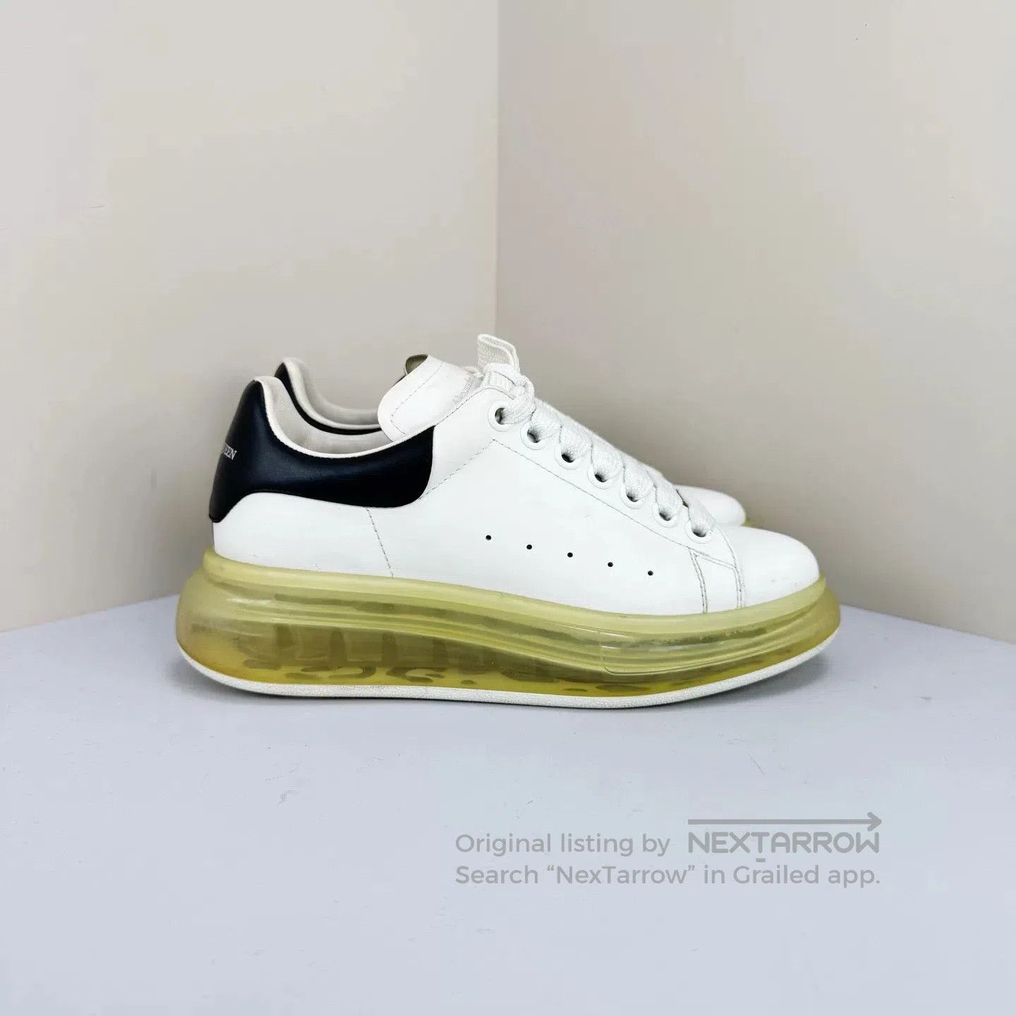 Alexander McQueen Alexander McQueen Black Tail Air Cushion Sneakers. Size US 6 / IT 36 - 4 Thumbnail