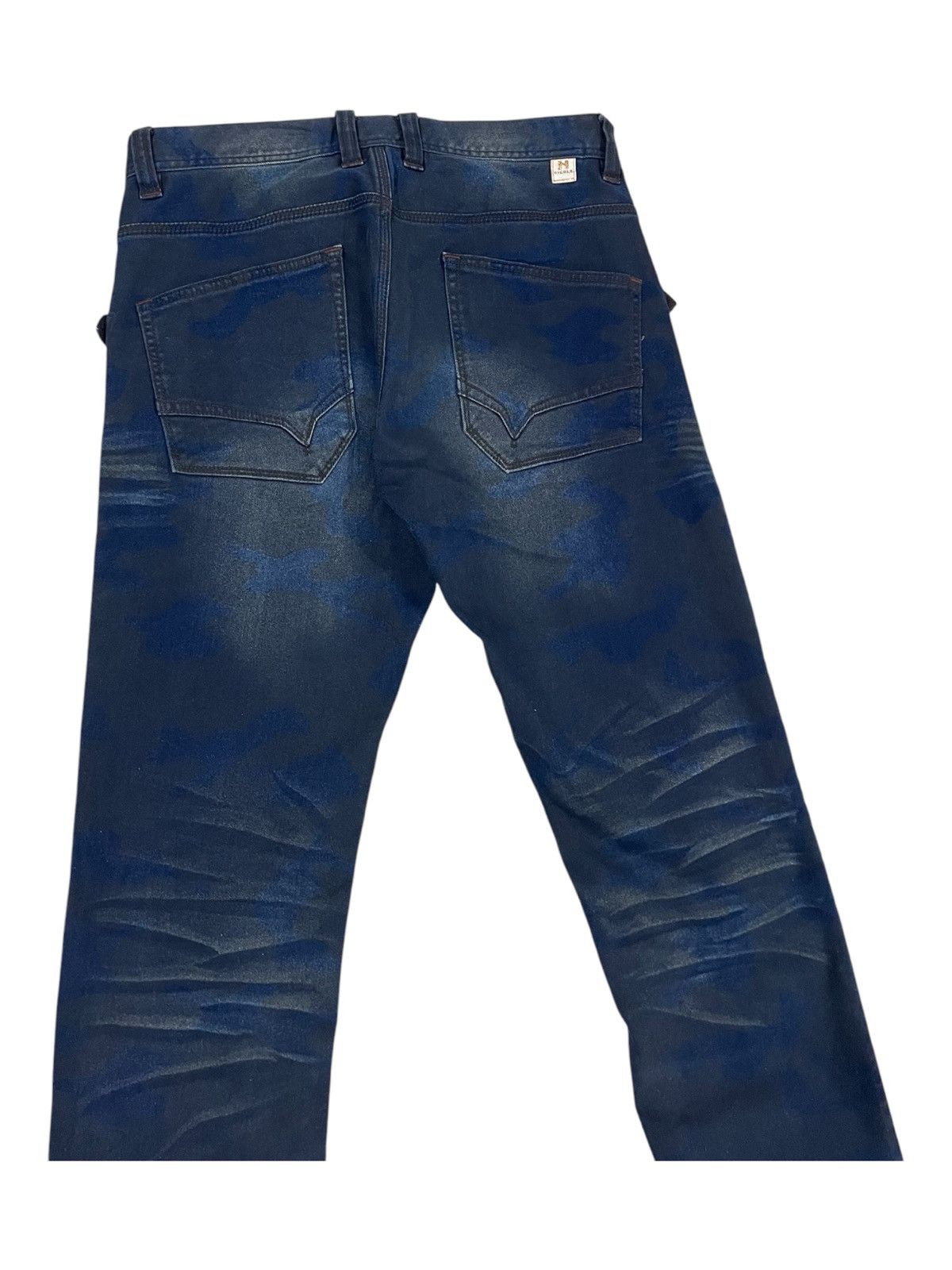 BUFFALO BOBS × HIDEAWAYS × Yasuyuki Ishii Y2K Super Flare Hideaways 🇯🇵 Moon Eclipse Camo Jeans Denim Size US 32 / EU 48 - 8 Thumbnail