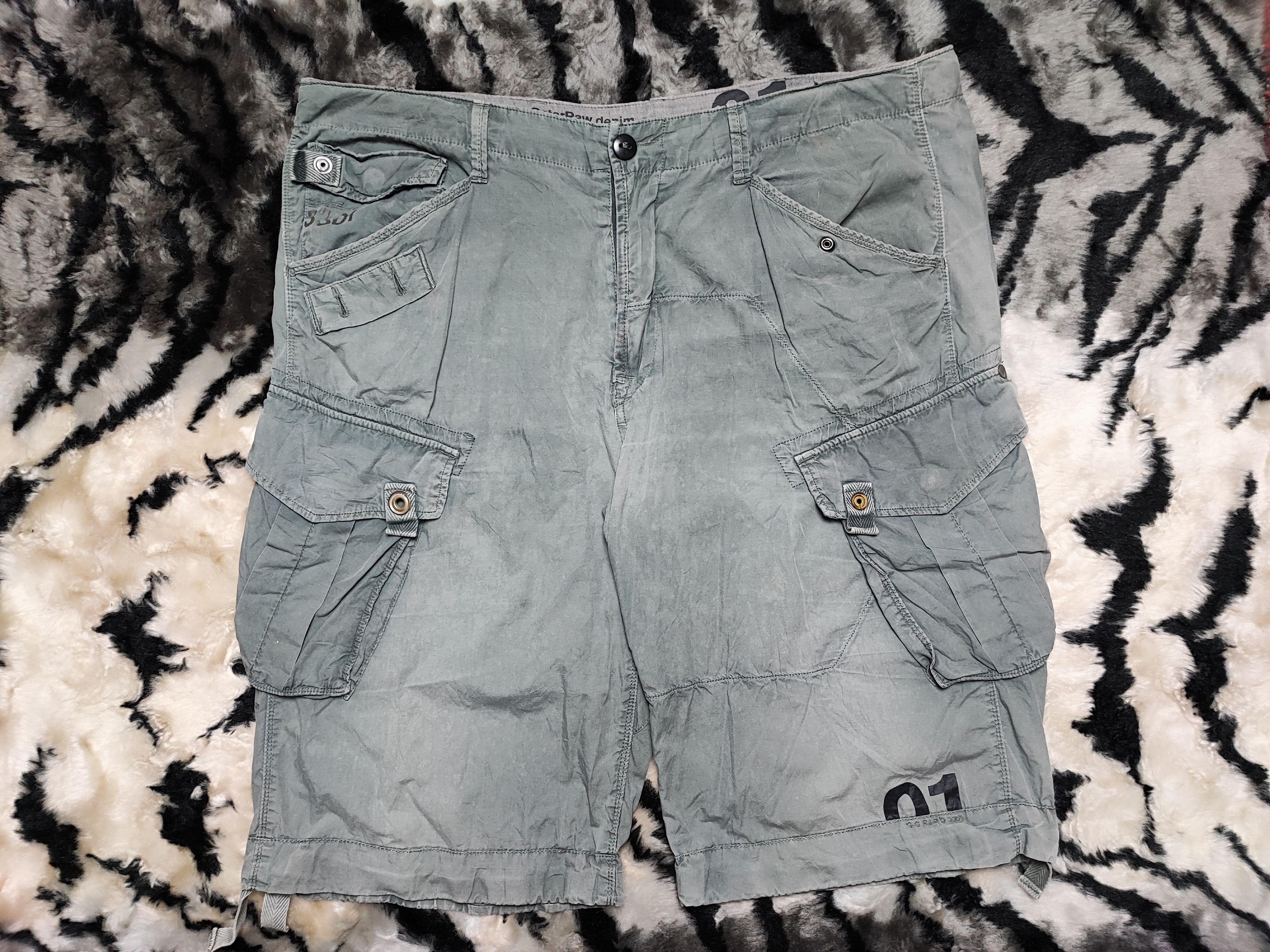 G-Star G Star Raw Cargo Shorts Prison Style Size US 40 / EU 56 - 2 Thumbnail