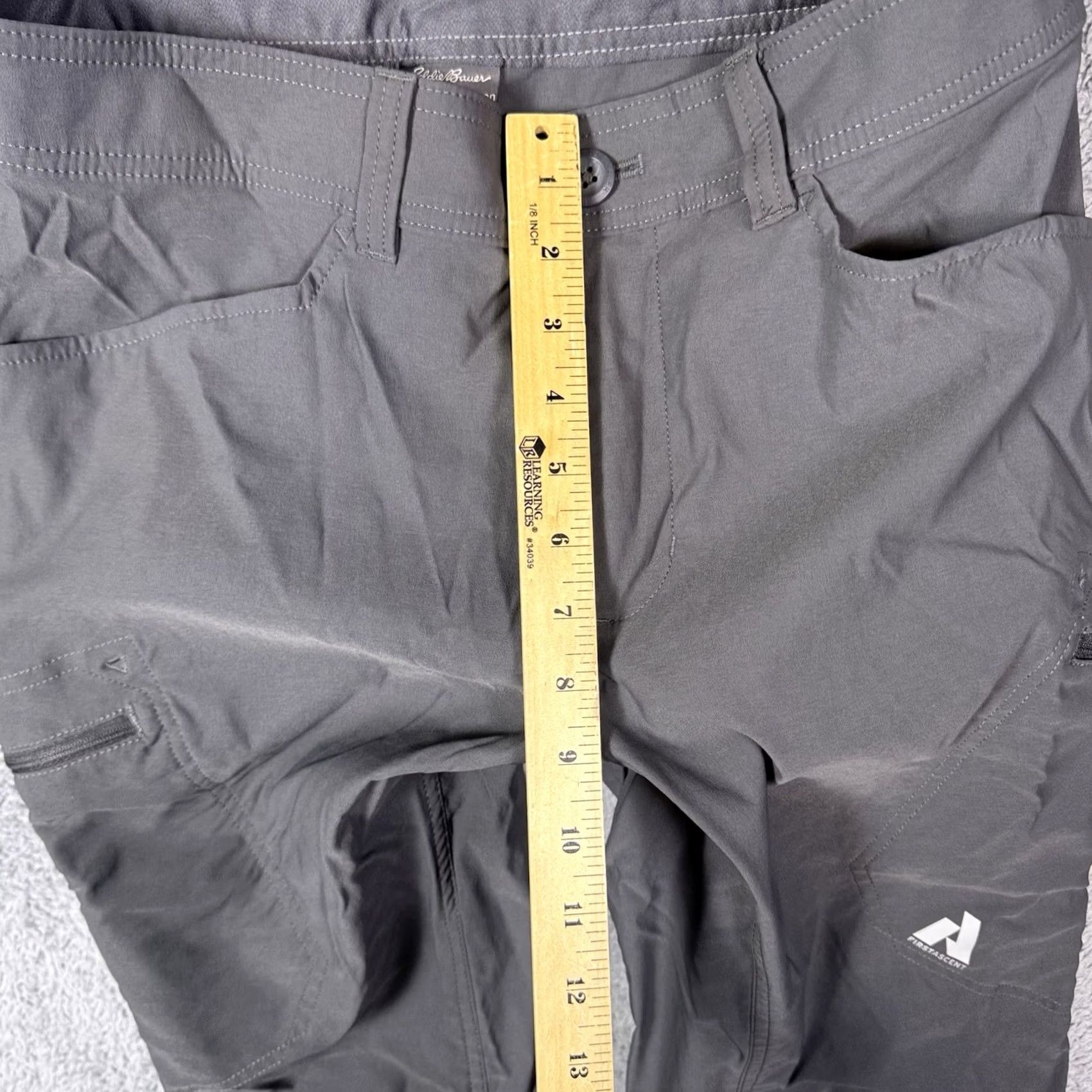 Eddie Bauer Eddie Bauer Pants Mens 33x26 Guide Pro Cargo Hike Unlined Hemmed First Ascent Gray Stretch Size US 33 - 6 Thumbnail