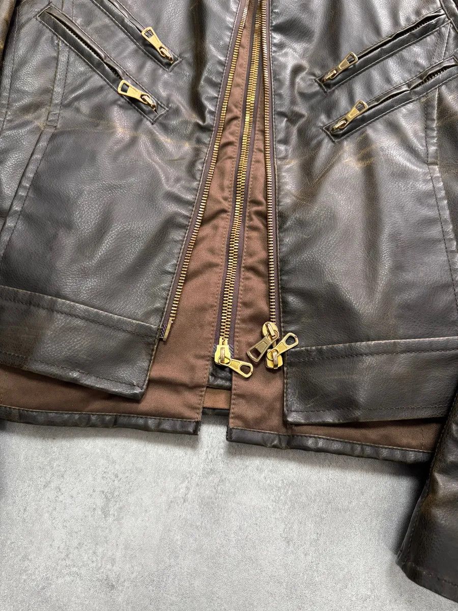 Dsquared2 AW2003 Dsquared2 Biker 2-in-1 Leather Jacket Size US M / EU 48-50 / 2 - 5 Thumbnail