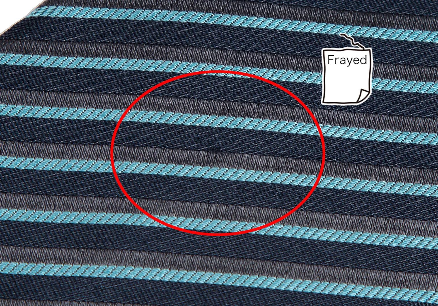 Emporio Armani Silk Regimental Alternate Stripe Tie in Light Blue Grey Size ONE SIZE - 4 Thumbnail