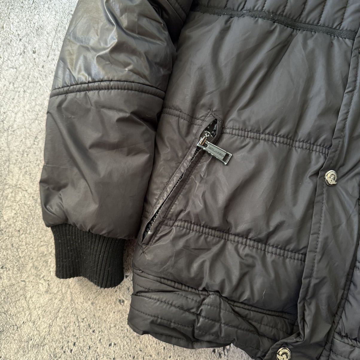 Dsquared2 Rare SQUARED FUR PARKA BOMBER JACKET COAT GOTH PUNK ROCK Size US S / EU 44-46 / 1 - 4 Thumbnail