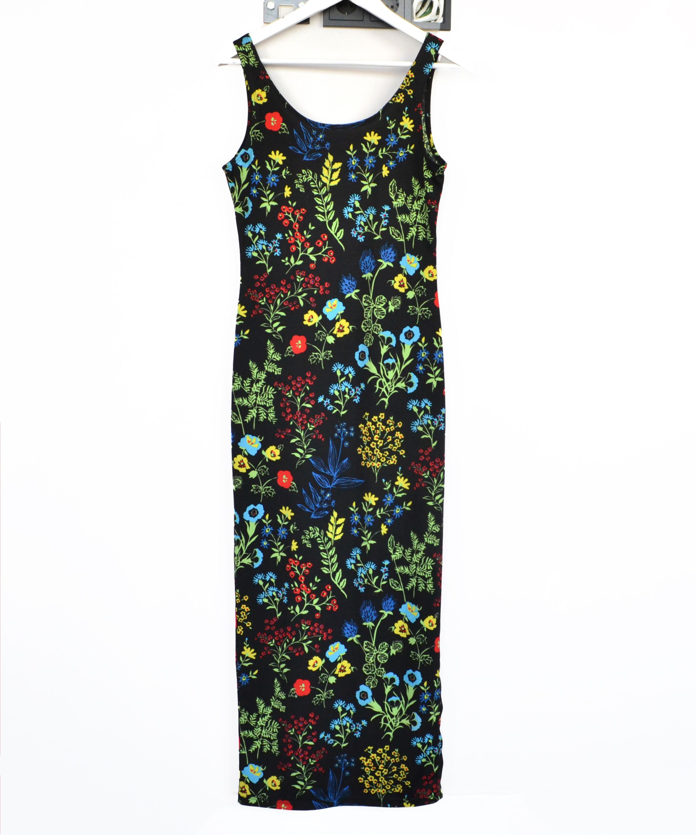 Versace Jeans Couture VERSACE Dress Floral Flower Print Black Vintage Dresses Size M / US 6-8 / IT 42-44 - 3 Thumbnail