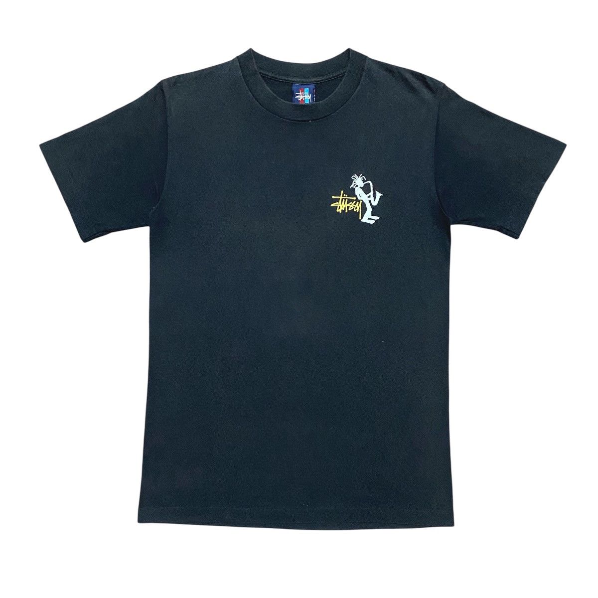 Stussy Rare‼️🔥Vintage 90's Stussy Jazz Man Saxophone Graphic T-Shirt Size US XS / EU 42 / 0 - 2 Thumbnail