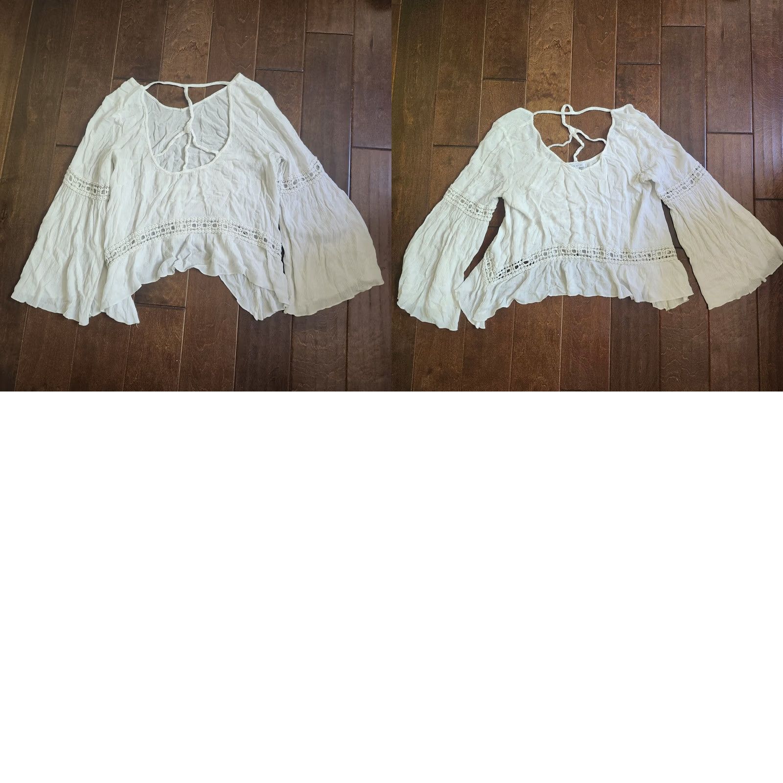 Vintage Patrons Of Peace Blouse Shirt Juniors M White Rayon Pullover Casual Travel Party/Cocktail Spring Summer Fall Womens Girls? Size M / US 6-8 / IT 42-44 - 10 Thumbnail