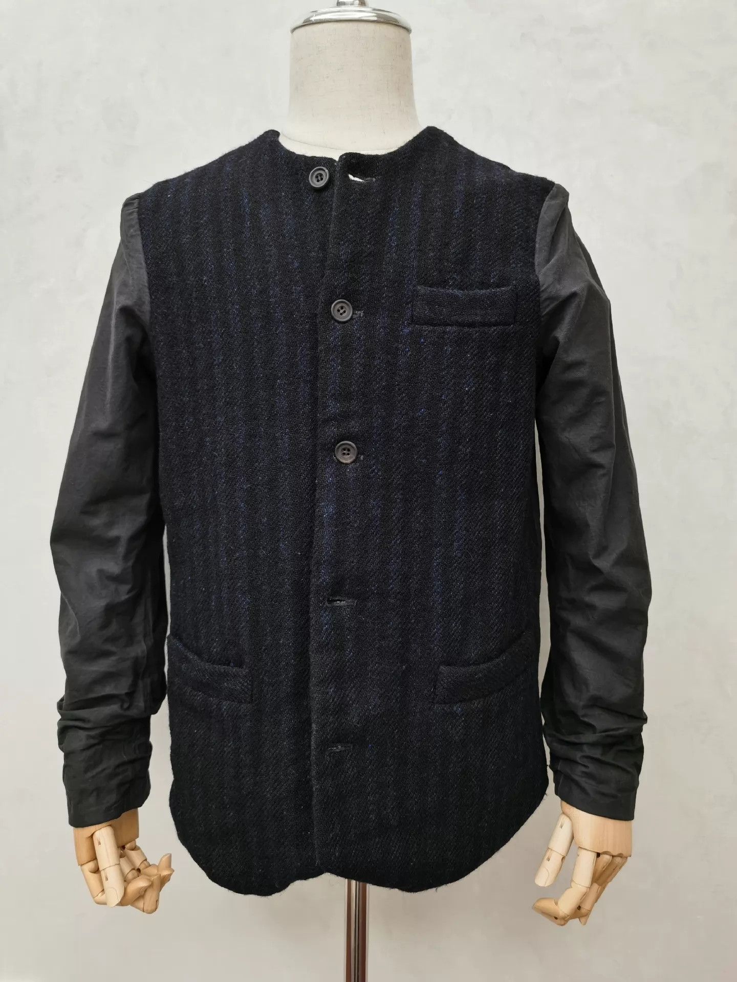 Paul Harnden Shoemakers Paul Harnden Collarless Color Blocked XS Jacket (Hidden) Size US XS / EU 42 / 0 - 1 Thumbnail