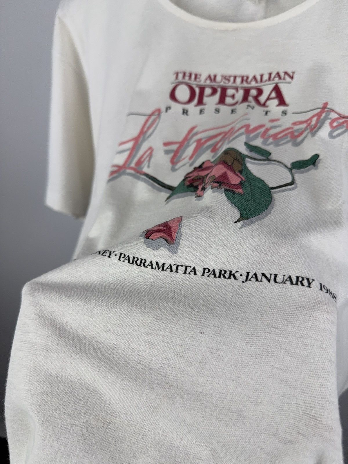 Vintage 1988 Australian Opera La Traviata Tee Bladon Made Australia Size US M / EU 48-50 / 2 - 8 Thumbnail