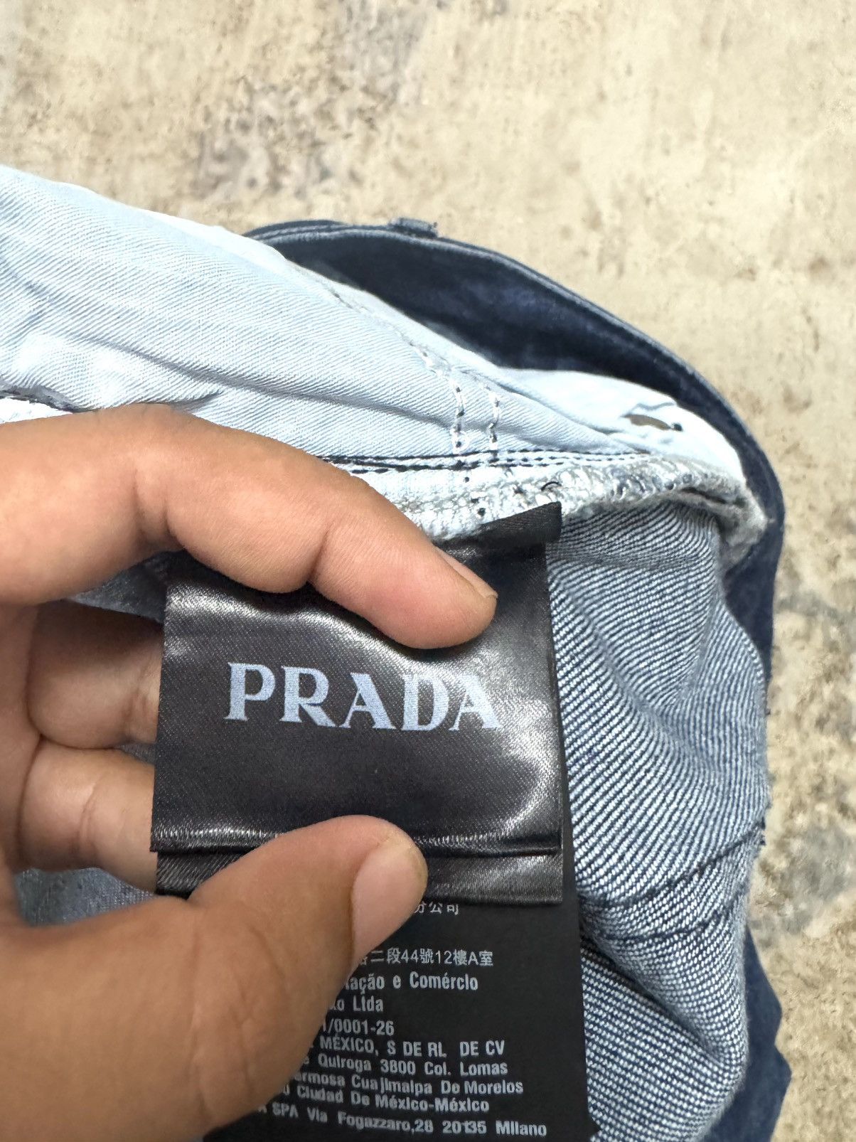 Prada Prada Denim Logo Pocket Pants Jeans Size US 31 - 9 Thumbnail