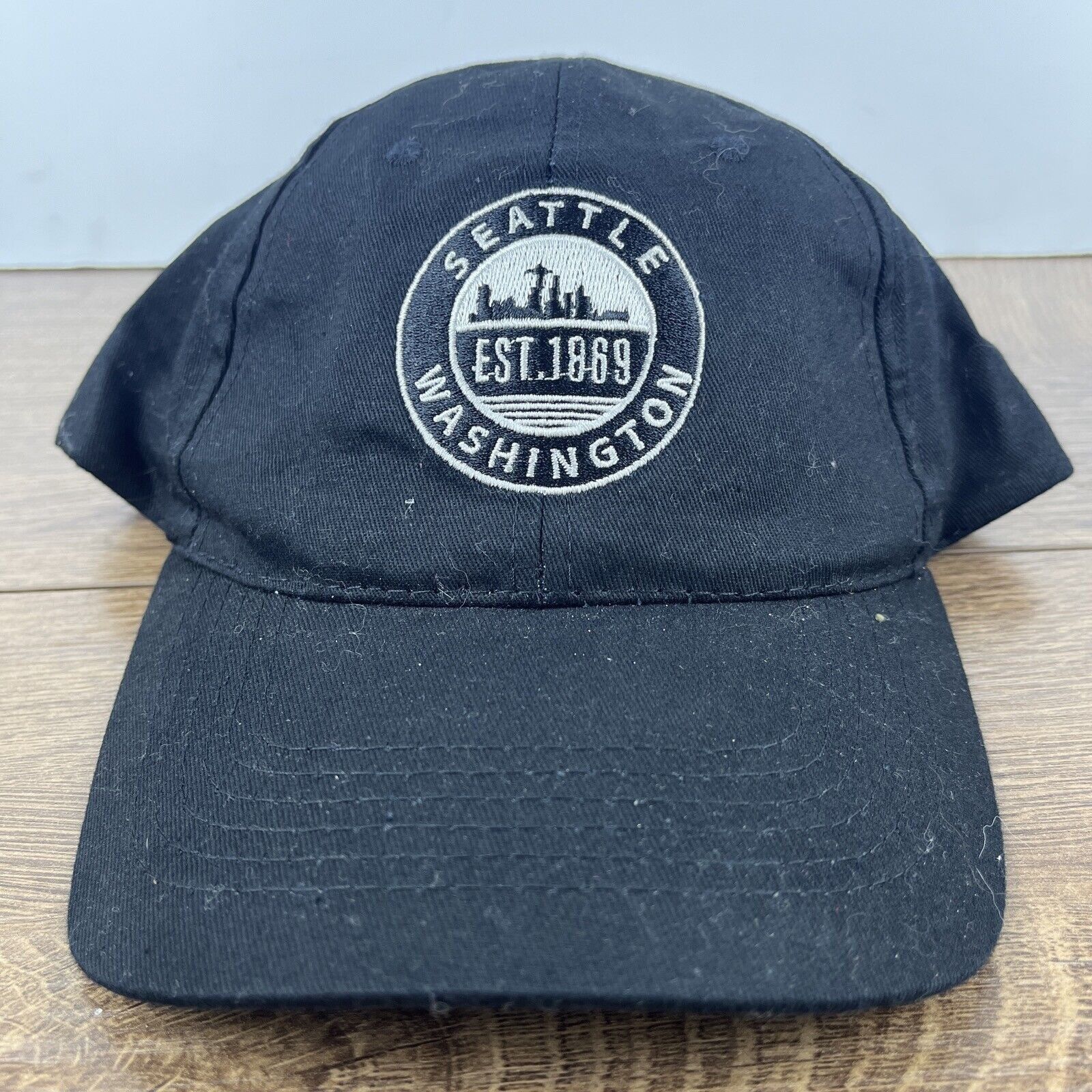 Other Seattle Washington Hat Seattle Black Hat Adjustable Adult Si Size ONE SIZE - 2 Thumbnail