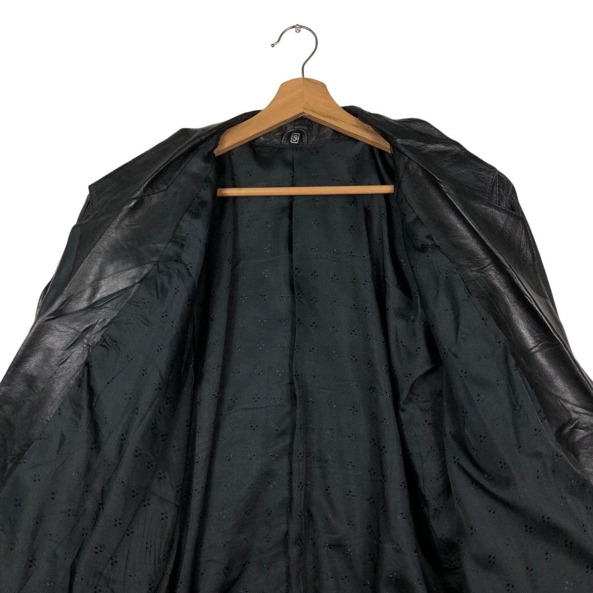 Japanese Brand × Vintage 📌Vintage Unknown Brand Biker Leather Jacket Issey Miyake Size US S / EU 44-46 / 1 - 15 Thumbnail