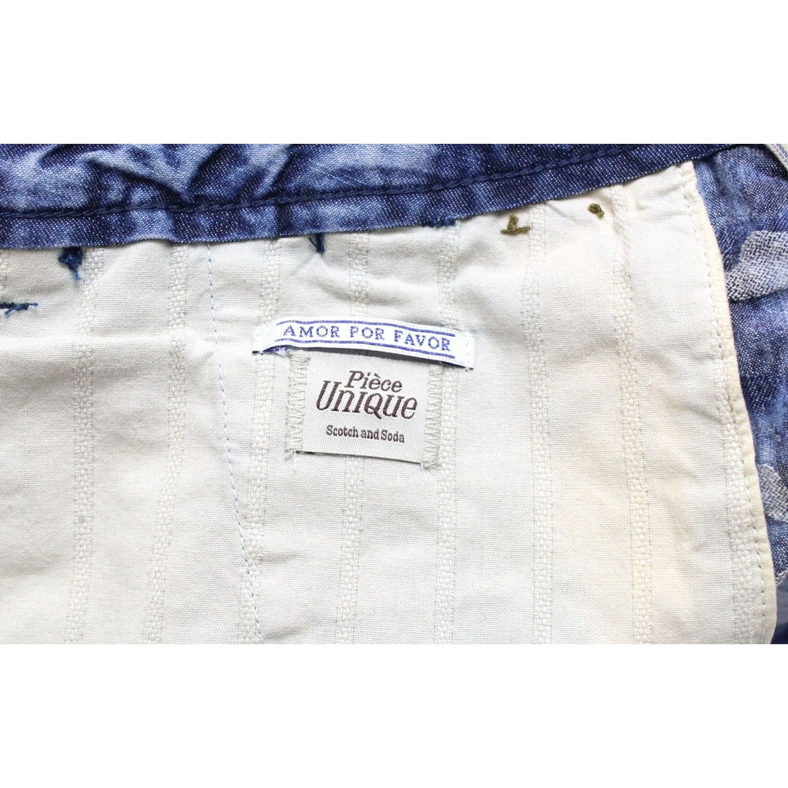 Scotch & Soda SCOTCH & SODA Shorts Men's W28 Blue Patterned Zip Fly Casual Size US 28 / EU 44 - 7 Thumbnail