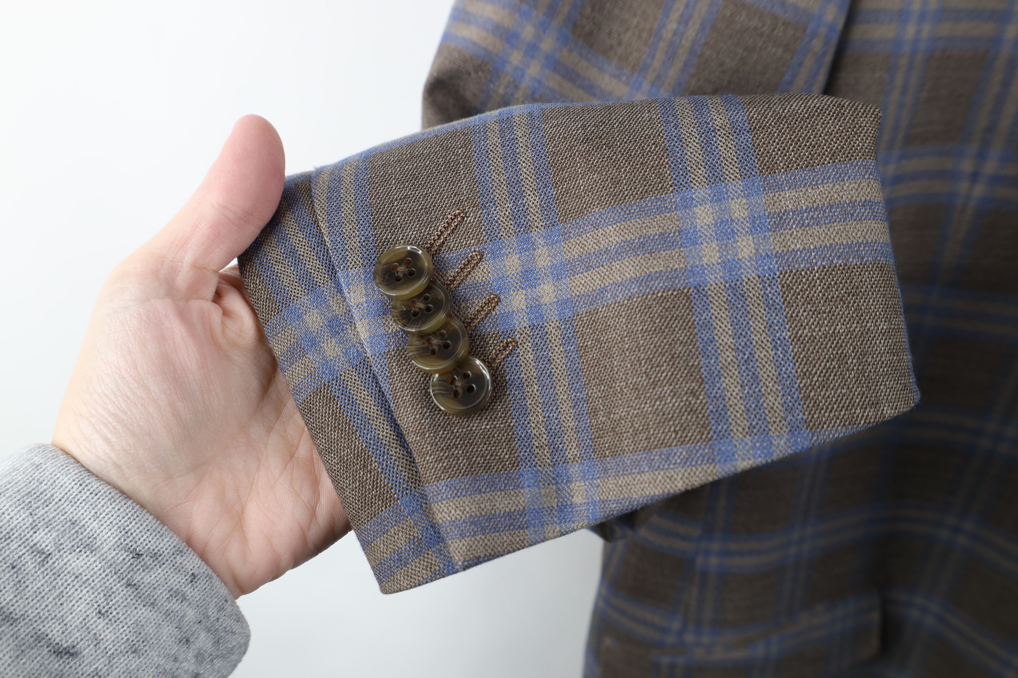 Vintage The Savile Row Rayon Gabardine Blazer Suit Jacket Plaid Size US XXL / EU 58 / 5 - 4 Thumbnail