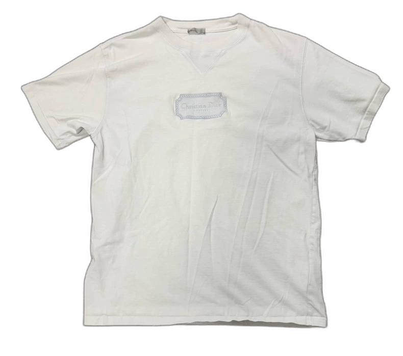 Dior Dior White Logo Short Sleeve T-Shirt Size US L / EU 52-54 / 3 - 1 Thumbnail