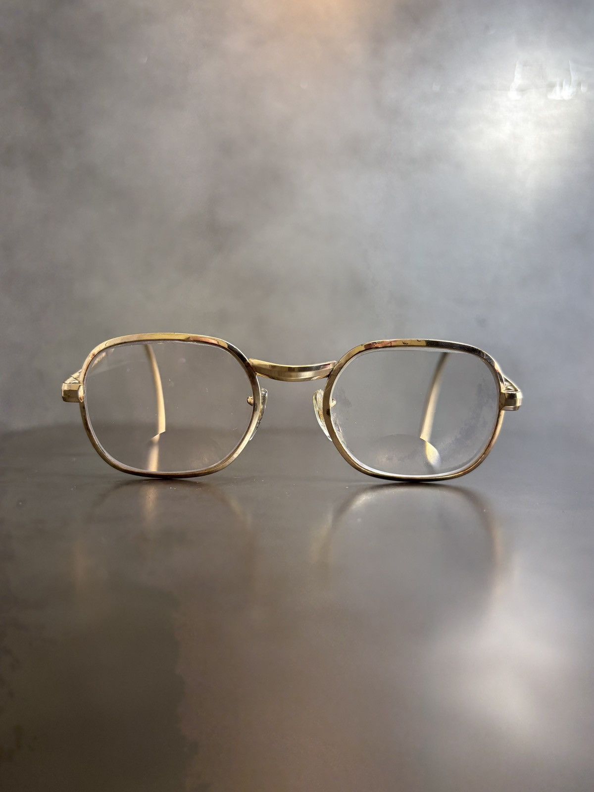 Vintage 1970s Eyeglasses Metal Full Rim 10k GF Hooked Vintage Frames Size ONE SIZE - 22 Thumbnail