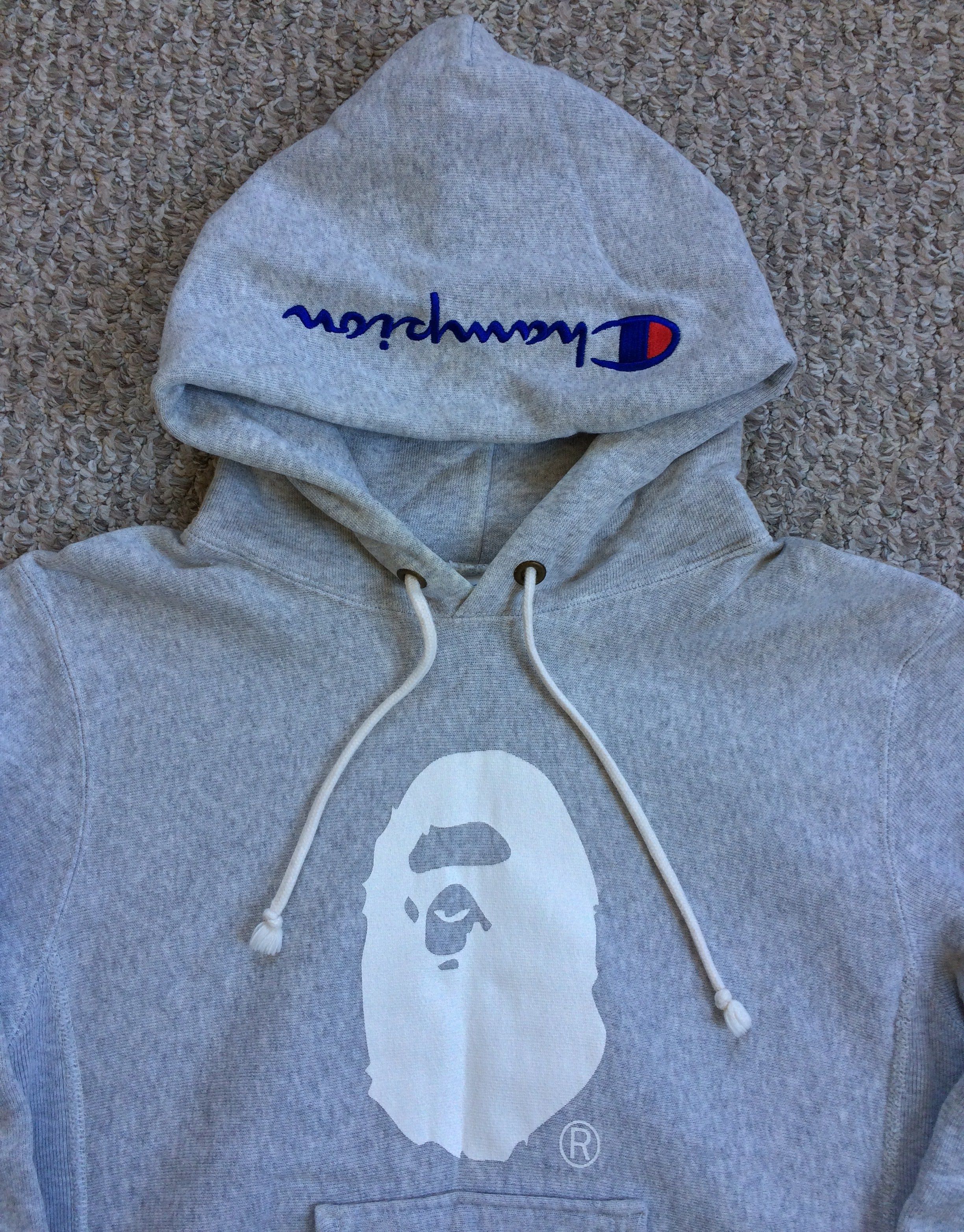 Bape × Champion F/W 2016 Bape x Champion Ape Logo Hoodie Size US M / EU 48-50 / 2 - 2 Thumbnail