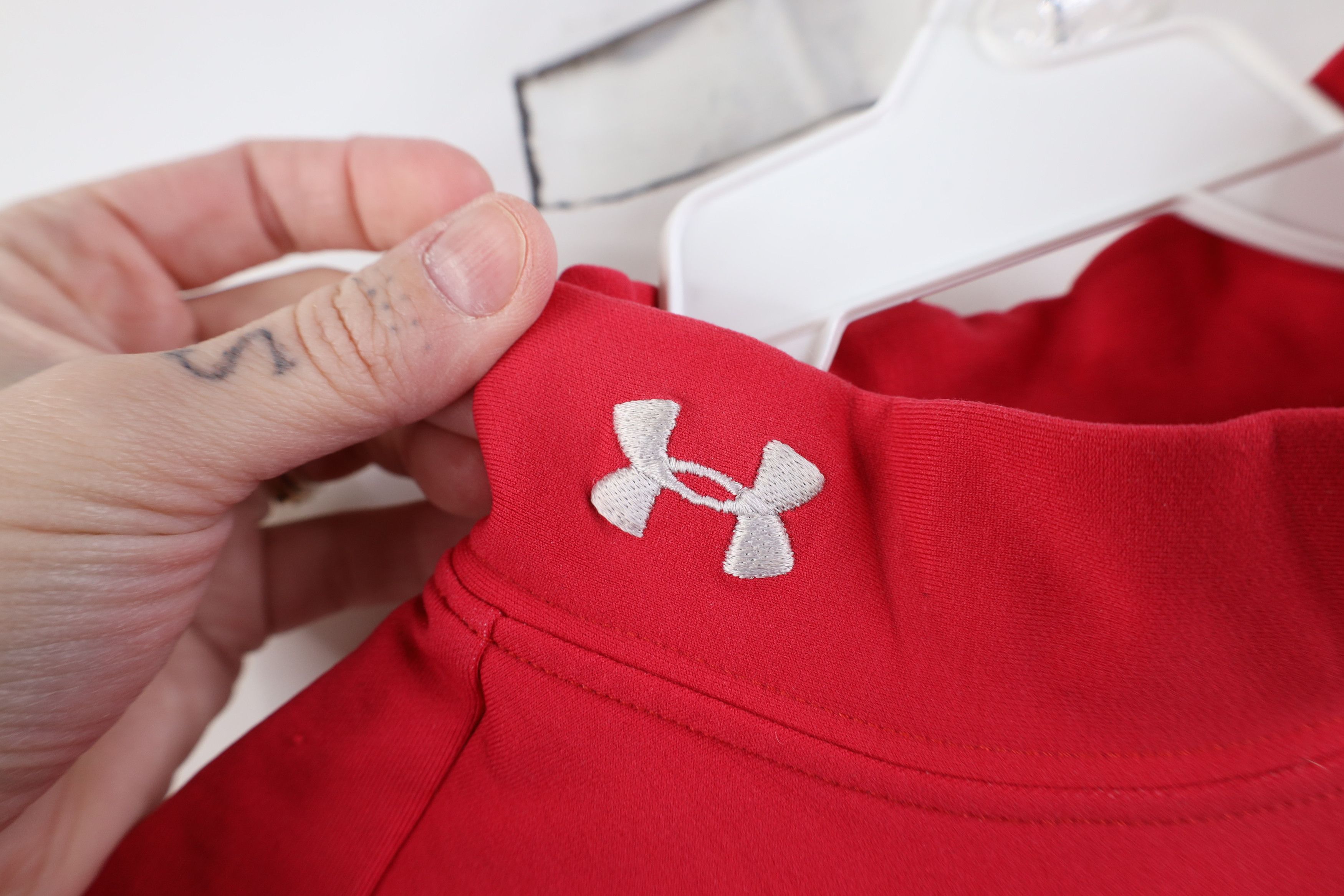 Under Armour Vintage Under Armour Compression ColdGear Mock Neck T-Shirt Size L / US 10 / IT 46 - 4 Thumbnail