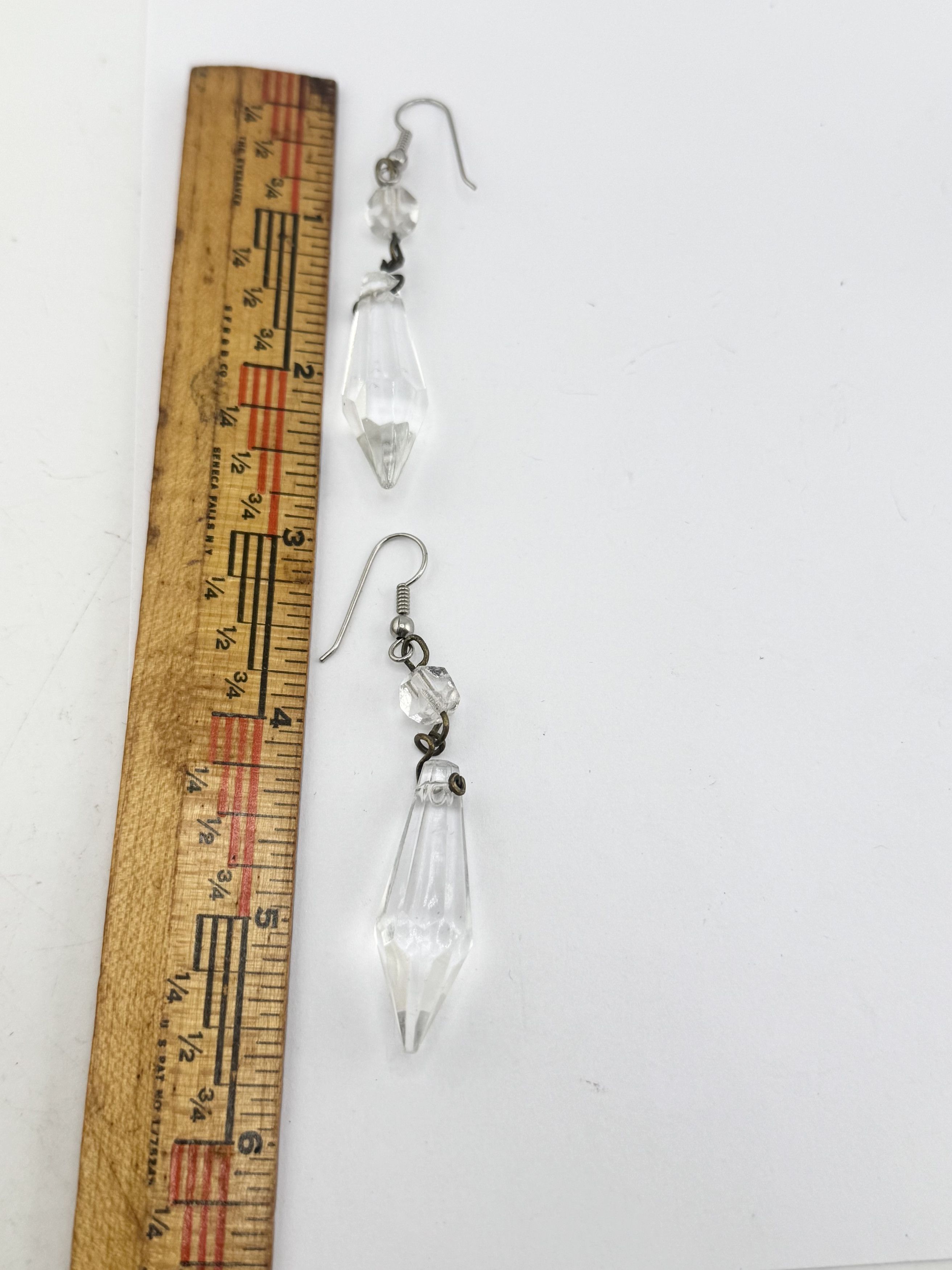 Vintage Vintage crystal drop dangle earrings Size ONE SIZE - 4 Thumbnail