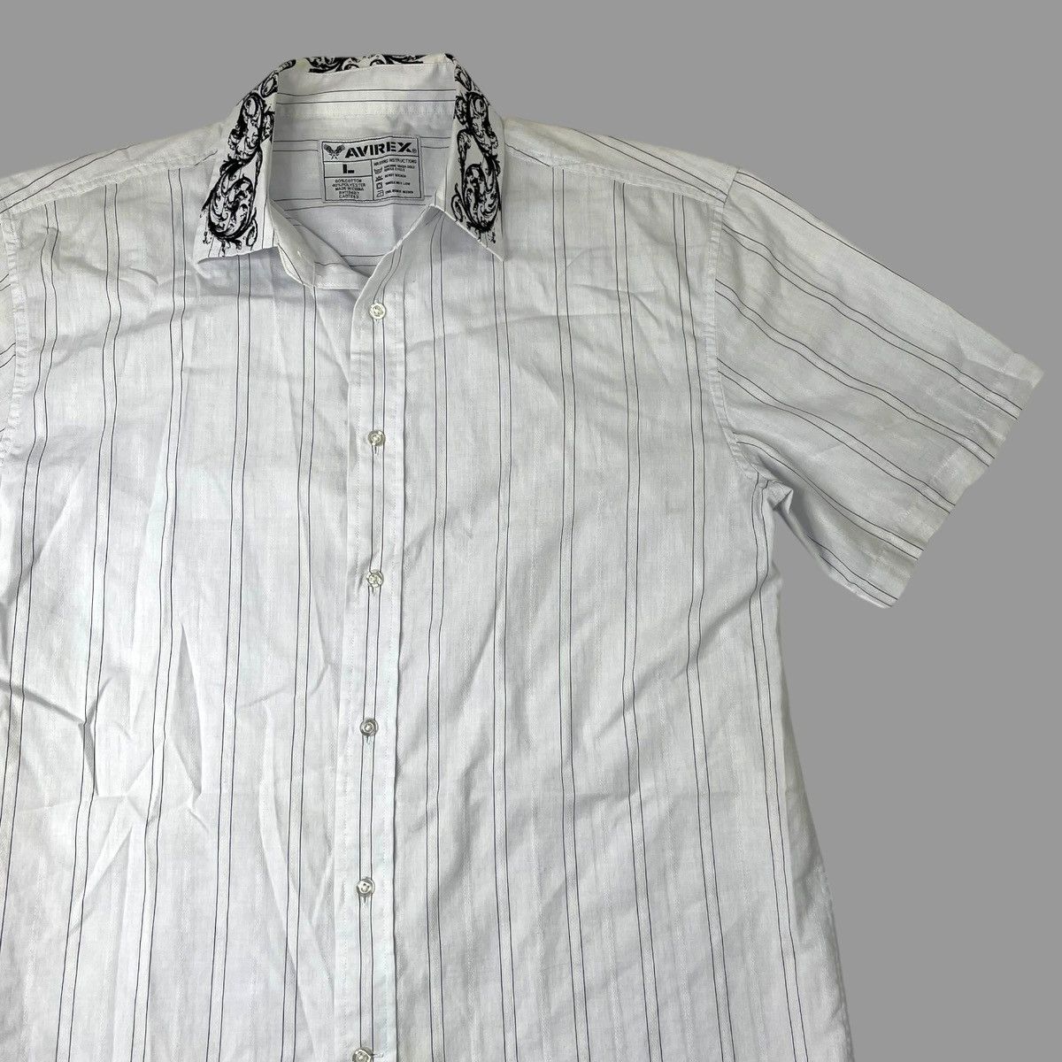 Avirex Vintage Y2K avirex striped button up shirt Size US L / EU 52-54 / 3 - 3 Thumbnail