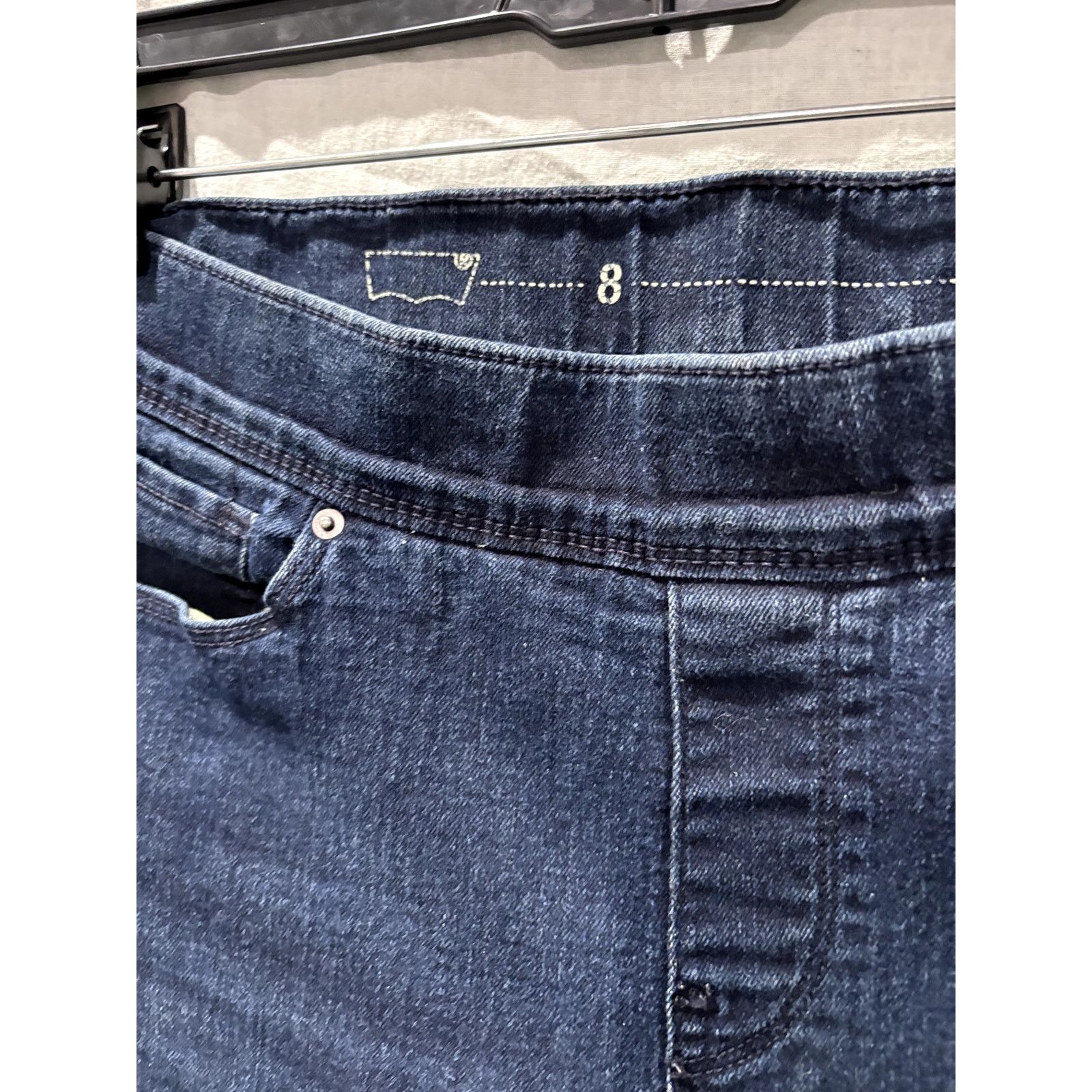 Levi's LEVI'S Dark Rinse Skinny Stretch Waistband Jeggings Sz 8 Size 30" / US 8 / IT 44 - 3 Thumbnail