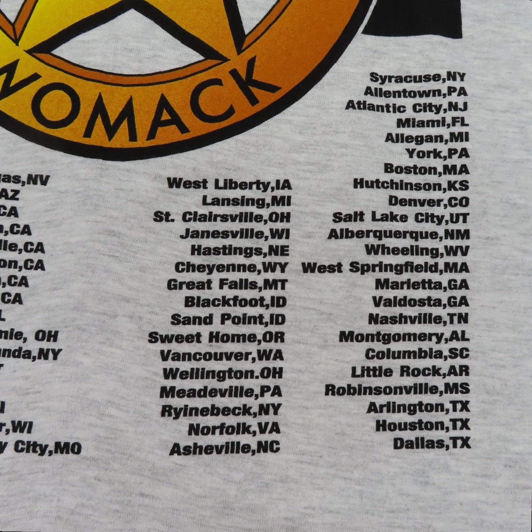 Hanes VTG Hanes T-Shirt Lee Ann Womack Texas LAW Tour Signed Autographed Adult XL Gray Short Sleeve Crew Neck Size US XL / EU 56 / 4 - 7 Thumbnail