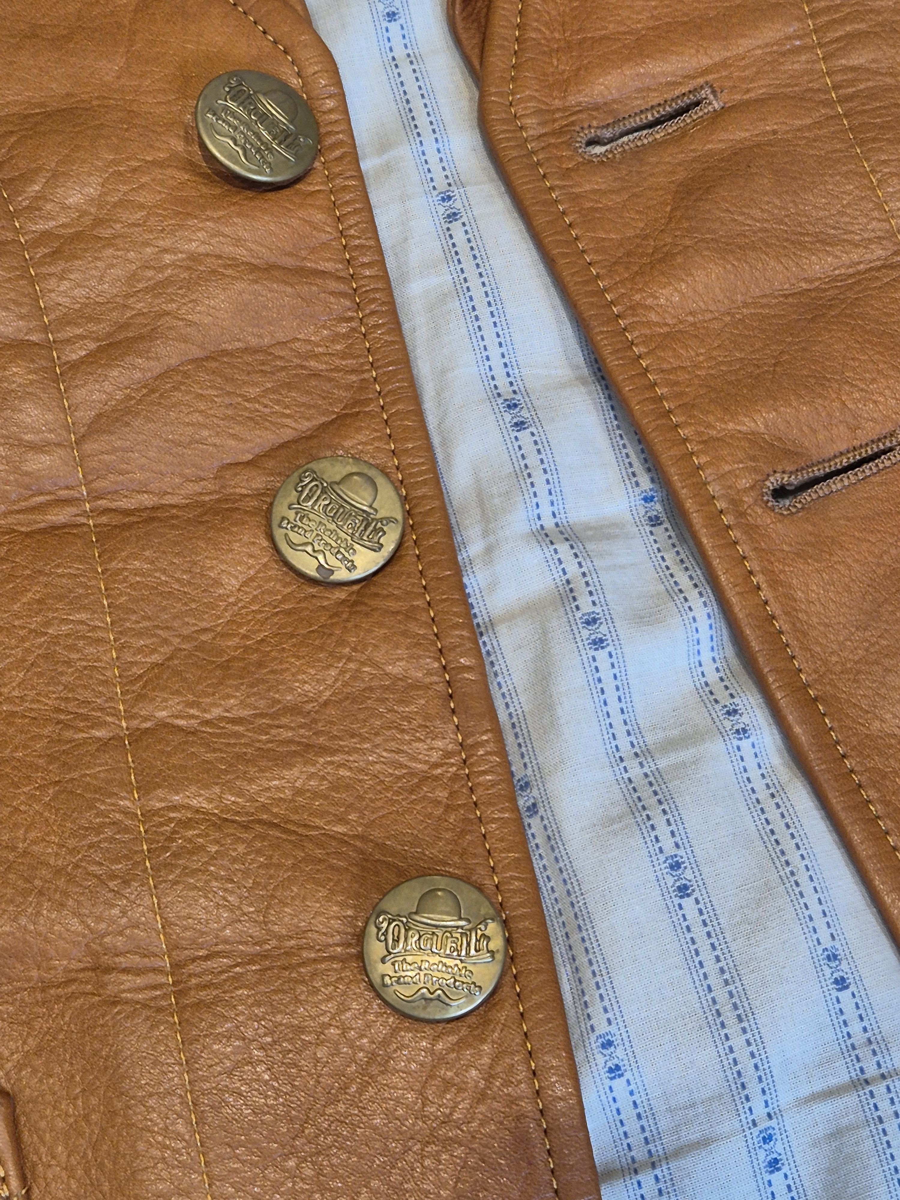 Orgueil Orgueil Leather Vest Size 44R - 5 Thumbnail
