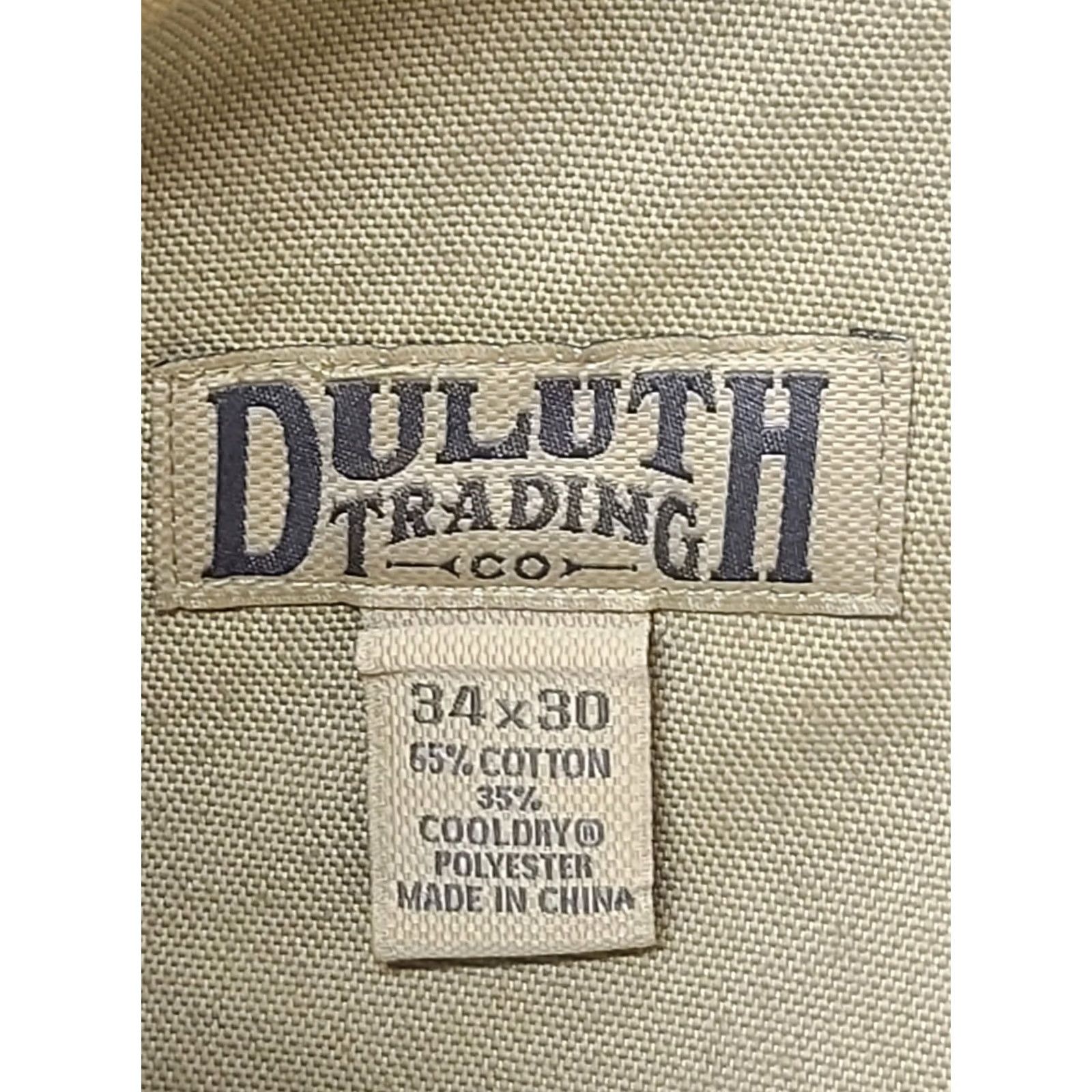 Vintage Duluth Trading Pants Mens 34x30 CoolDry Fire Hose Regular Fit Straight Leg Work Shirt? Size US 34 / EU 50 - 2 Thumbnail