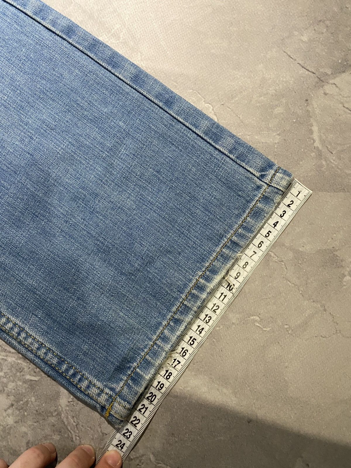 Japanese Brand Archive Style Slim Denim Washed Fade Rare Look Size US 33 - 13 Thumbnail