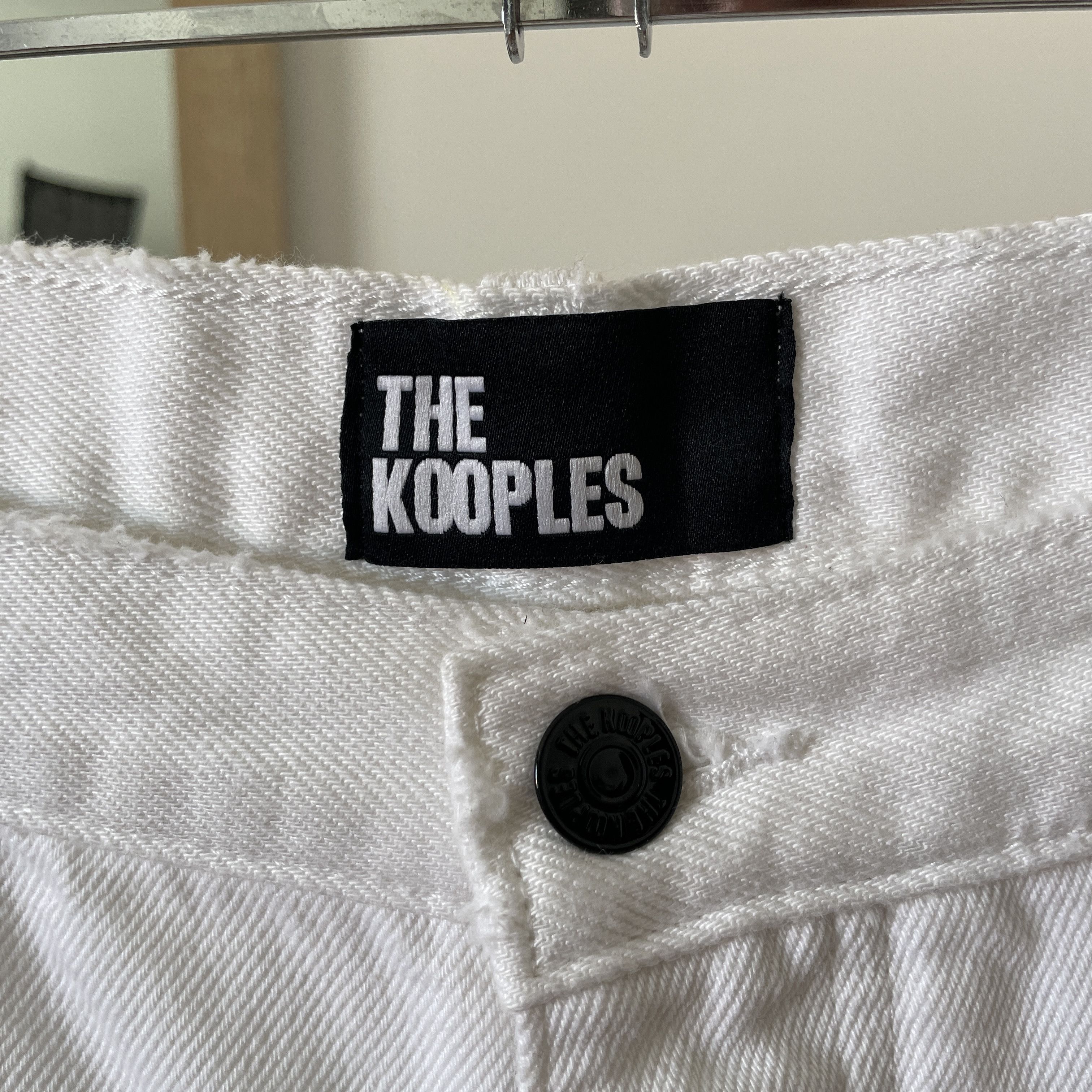 The Kooples The Kooples Straight Cropped White Denim Size 33 Size US 33 - 7 Thumbnail