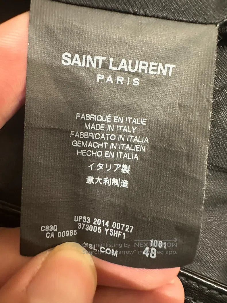 Saint Laurent Paris Saint Laurent Paris Black Leather Studs Biker Leather Jack Size US M / EU 48-50 / 2 - 4 Thumbnail