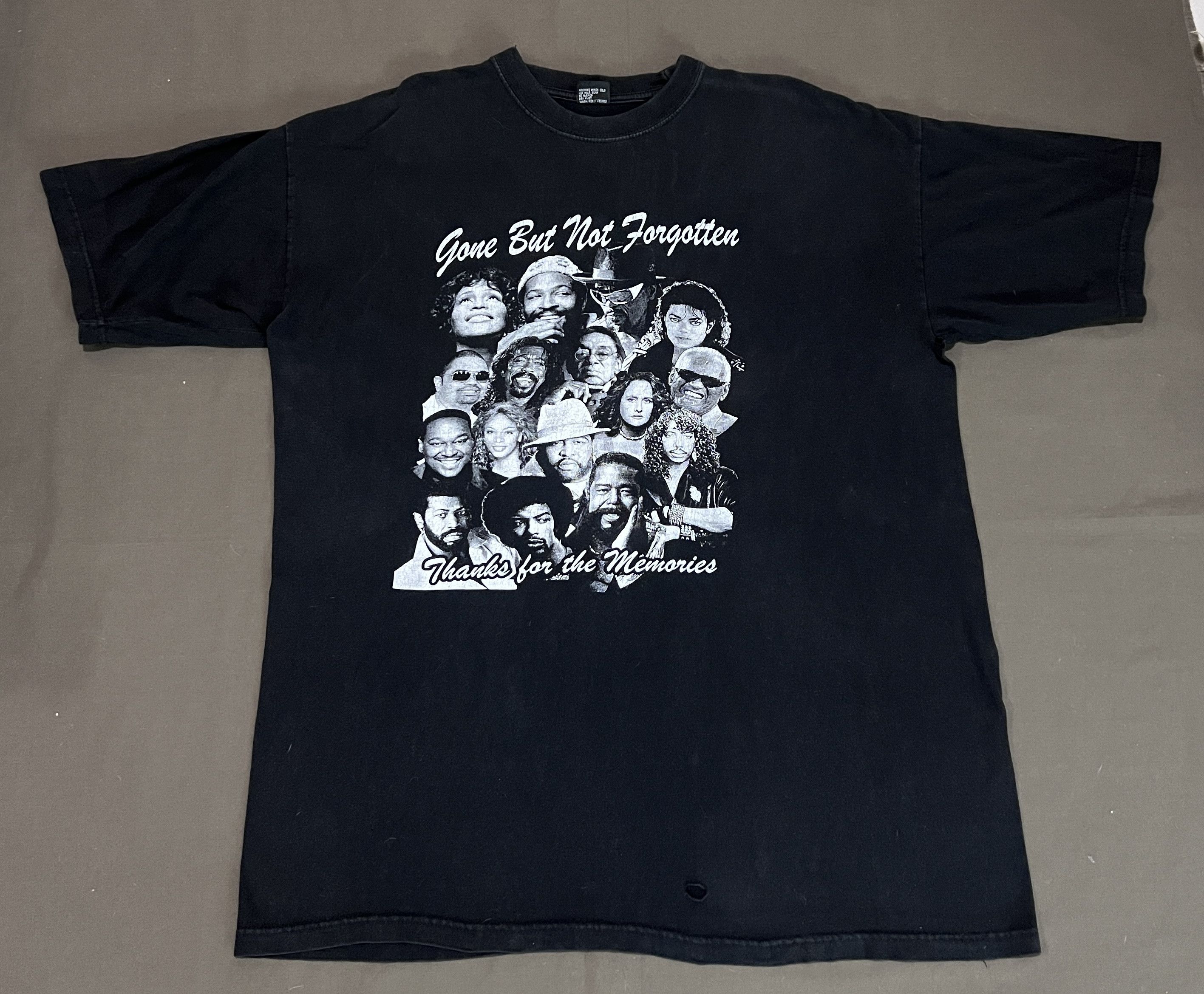 Rap Tees × Vintage Vintage Y2K Gone But Not Forgotten Rap Tee R&B Soul Funk 4XL Size US XXL / EU 58 / 5 - 4 Thumbnail