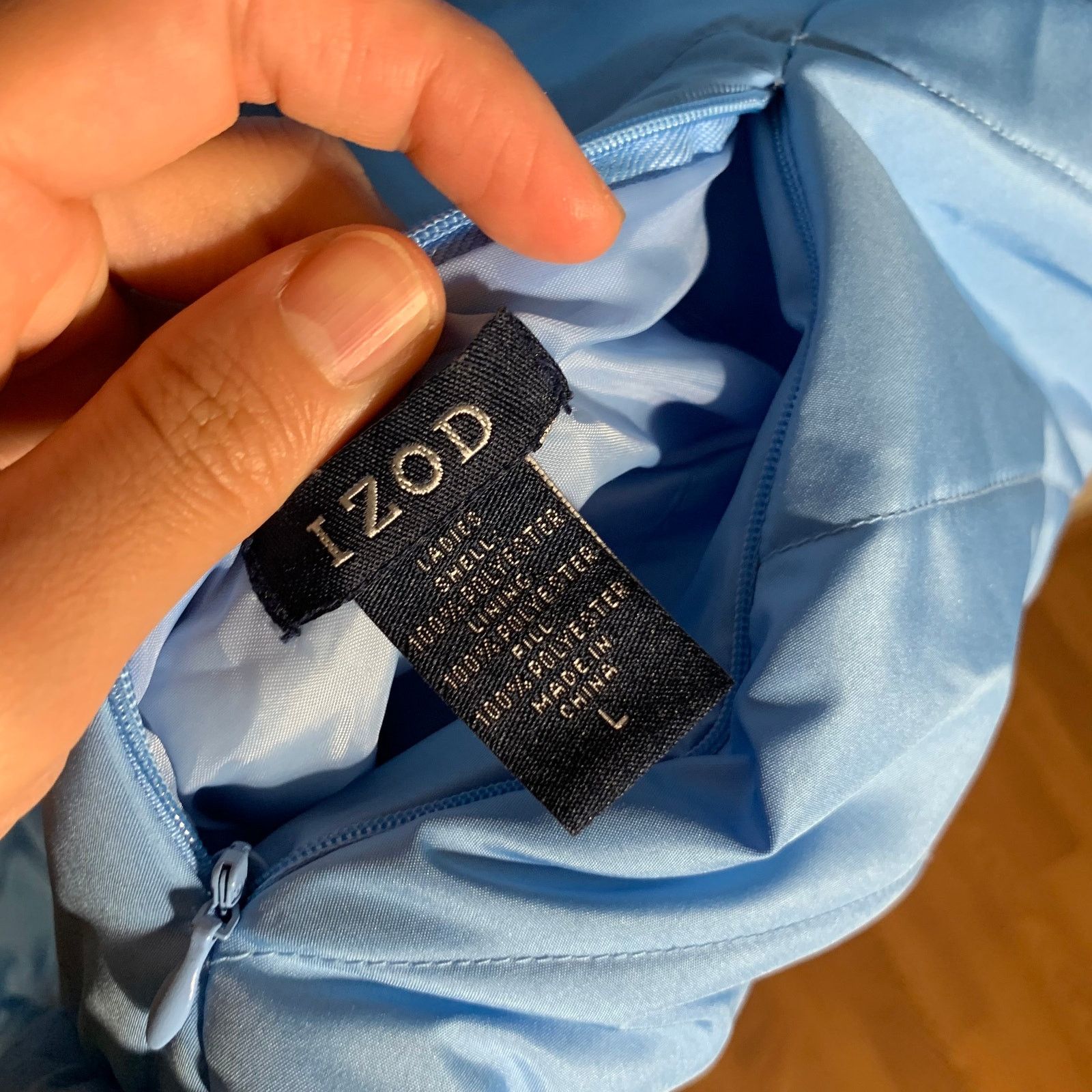 Izod IZOD Women's Puffer Winter Blue Vest Size L Size L / US 10 / IT 46 - 4 Thumbnail