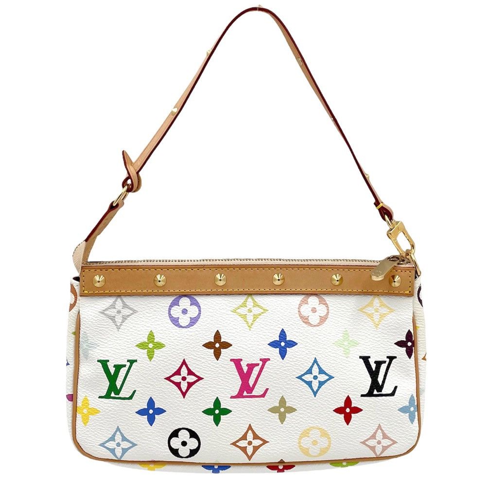 Louis Vuitton Pochette Accessoires Accessory Monogram Multicolor White
