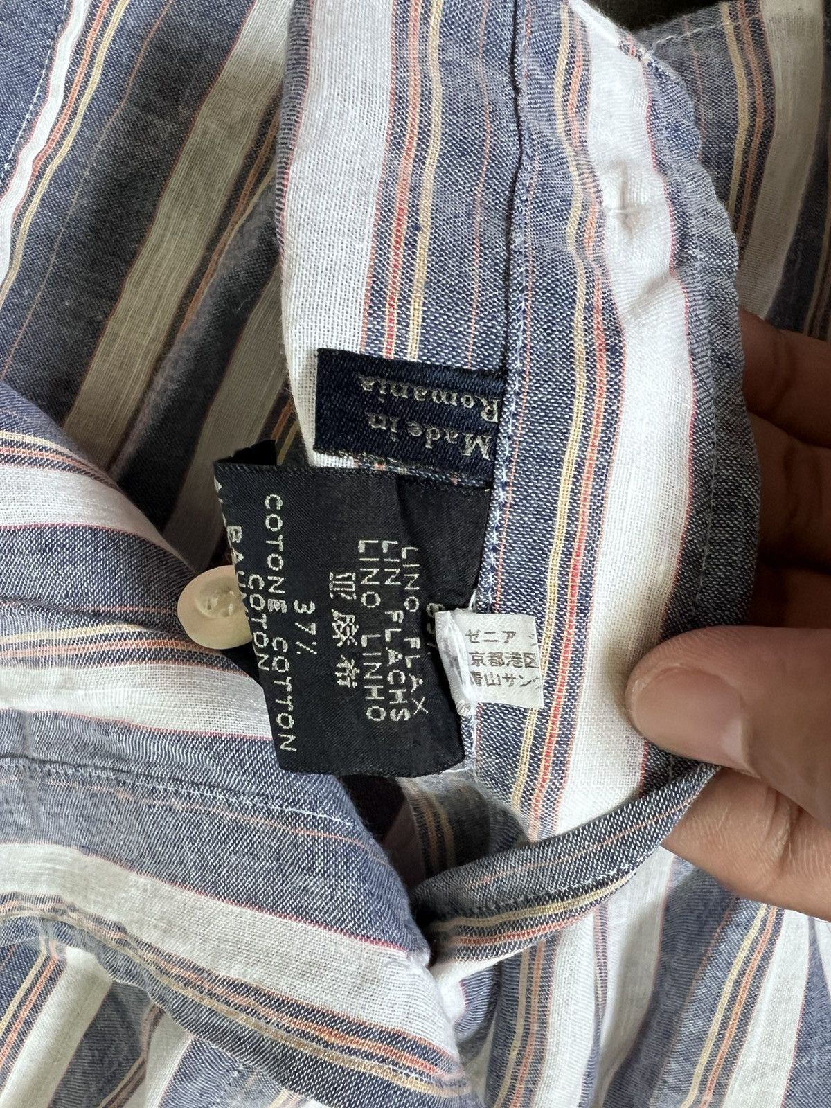 Ermenegildo Zegna Zegna Sport Linen Shirts Button Ups Size US S / EU 44-46 / 1 - 9 Thumbnail